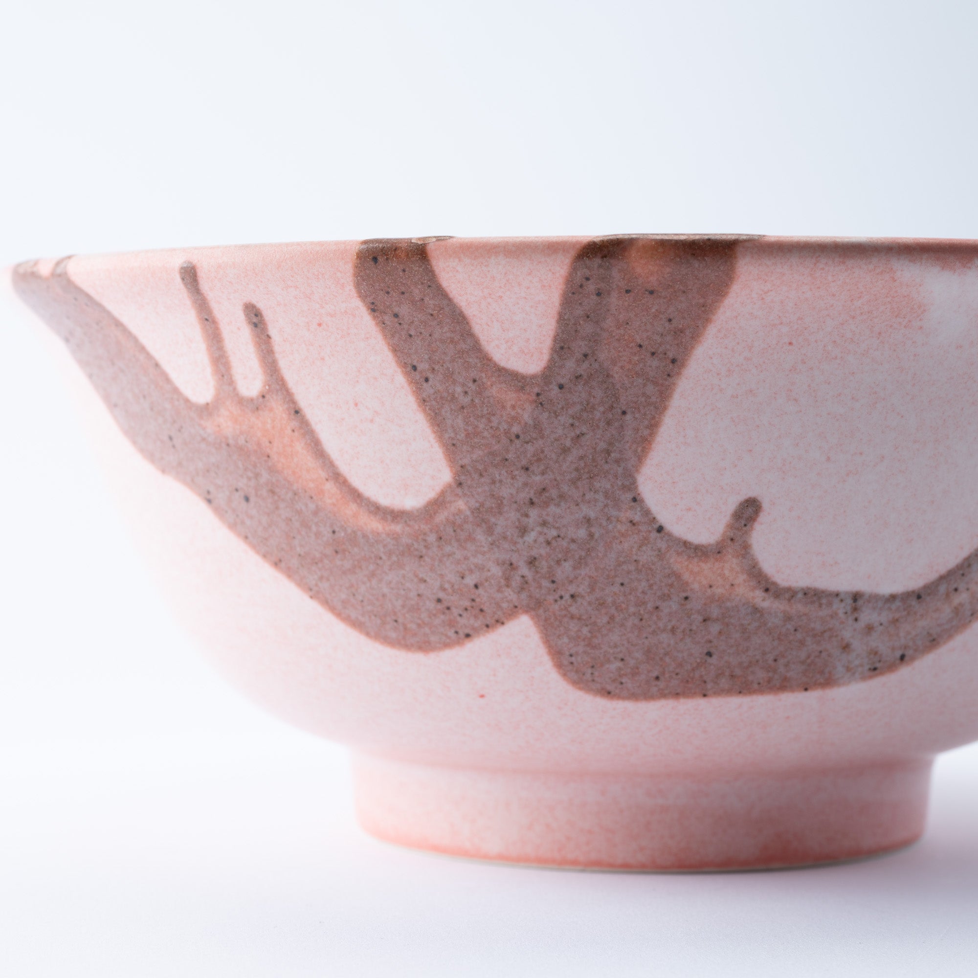 Earthy Stroke Pink Ramen Bowl 8.9 IN