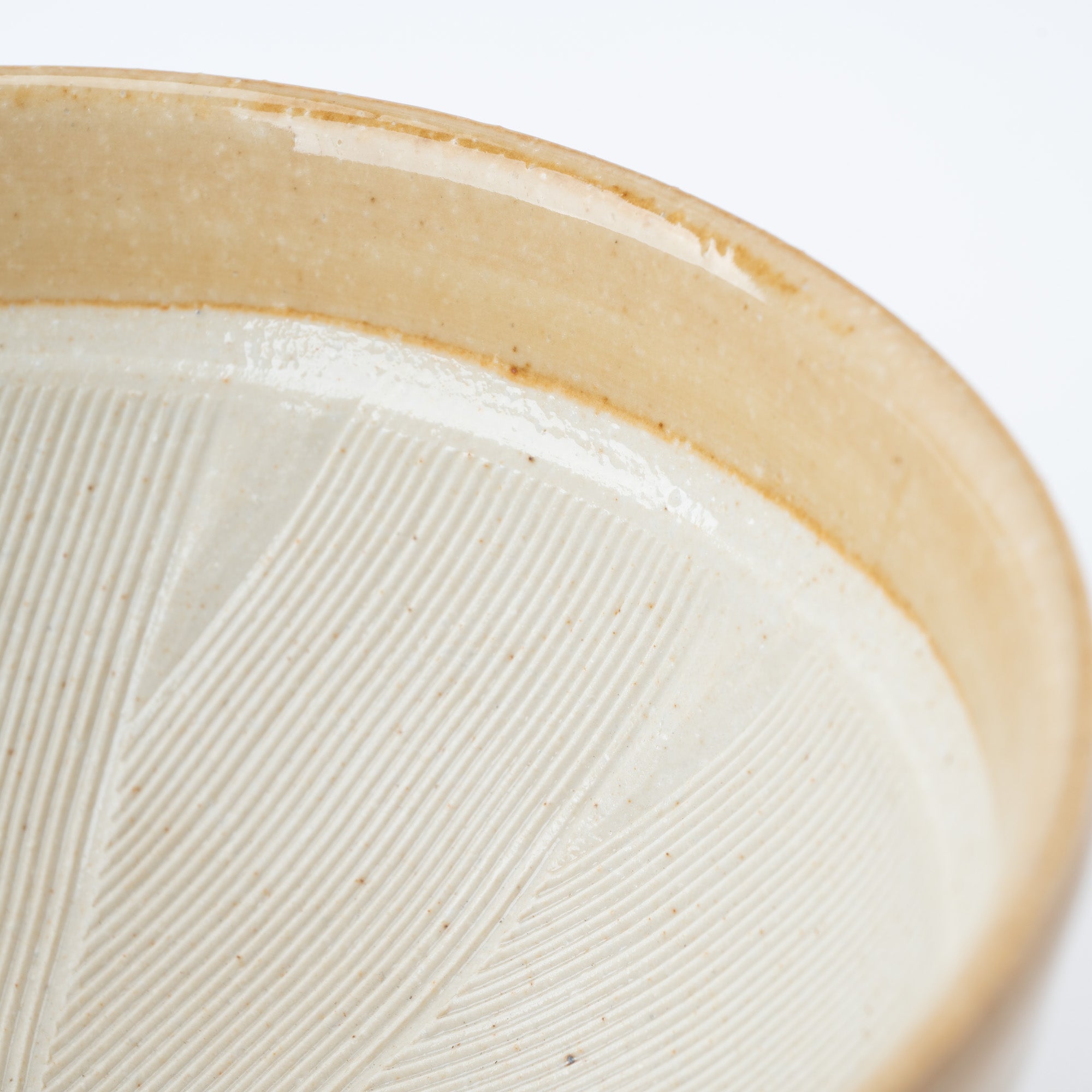 Light Brown Deep Mortar with Spout 7.1 In