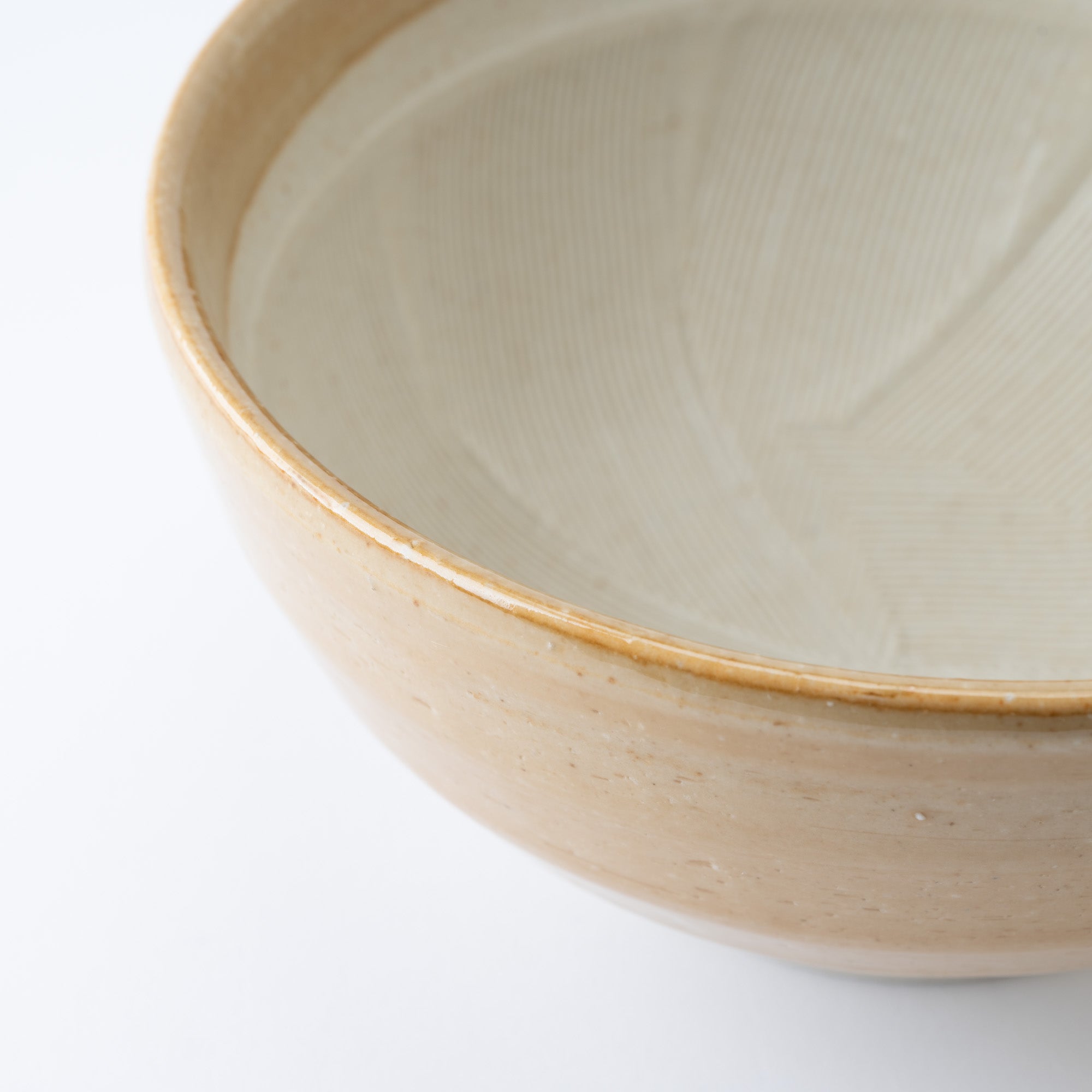 Light Brown Deep Mortar with Spout 7.1 In