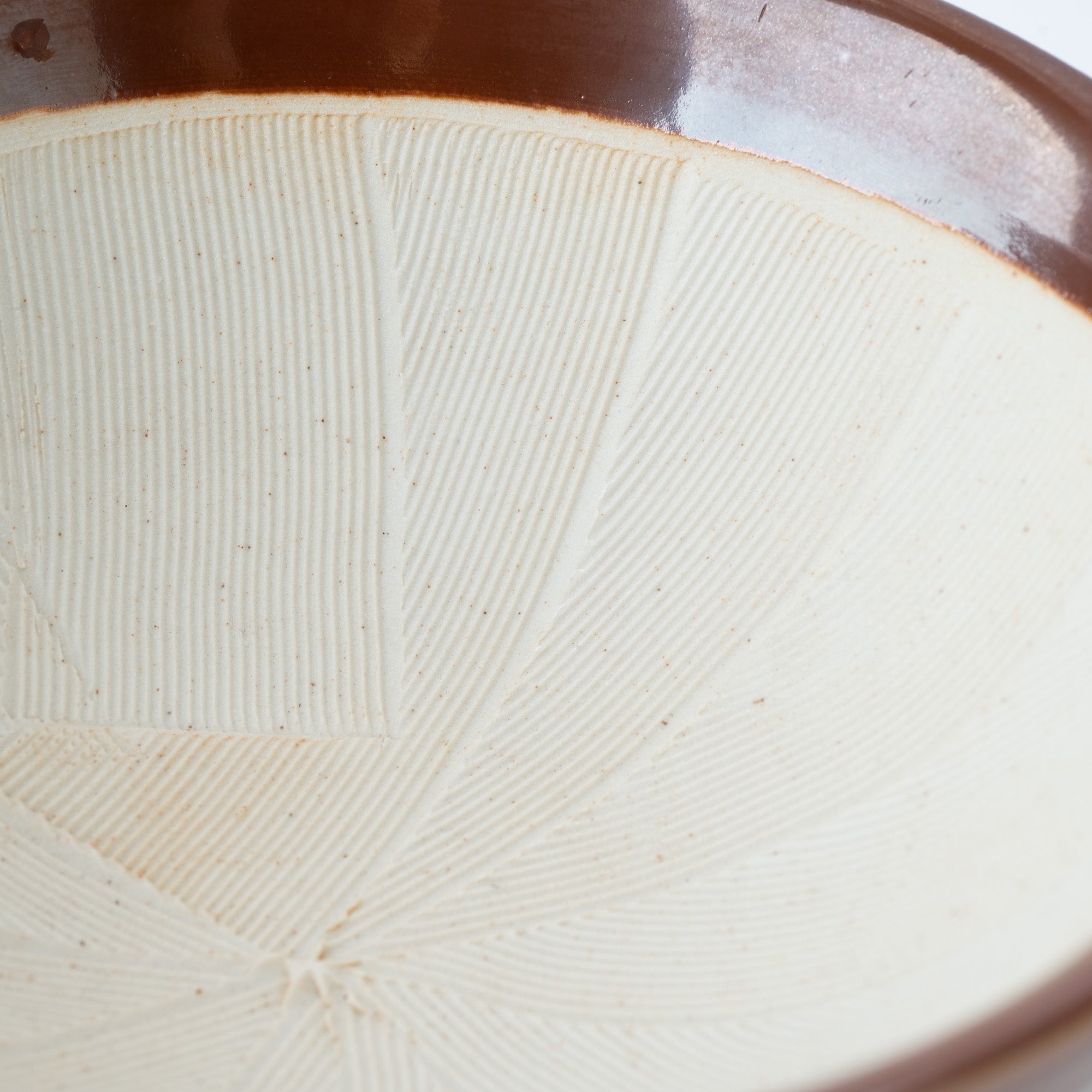 Dark Brown Mortar with Spout 7.1 In