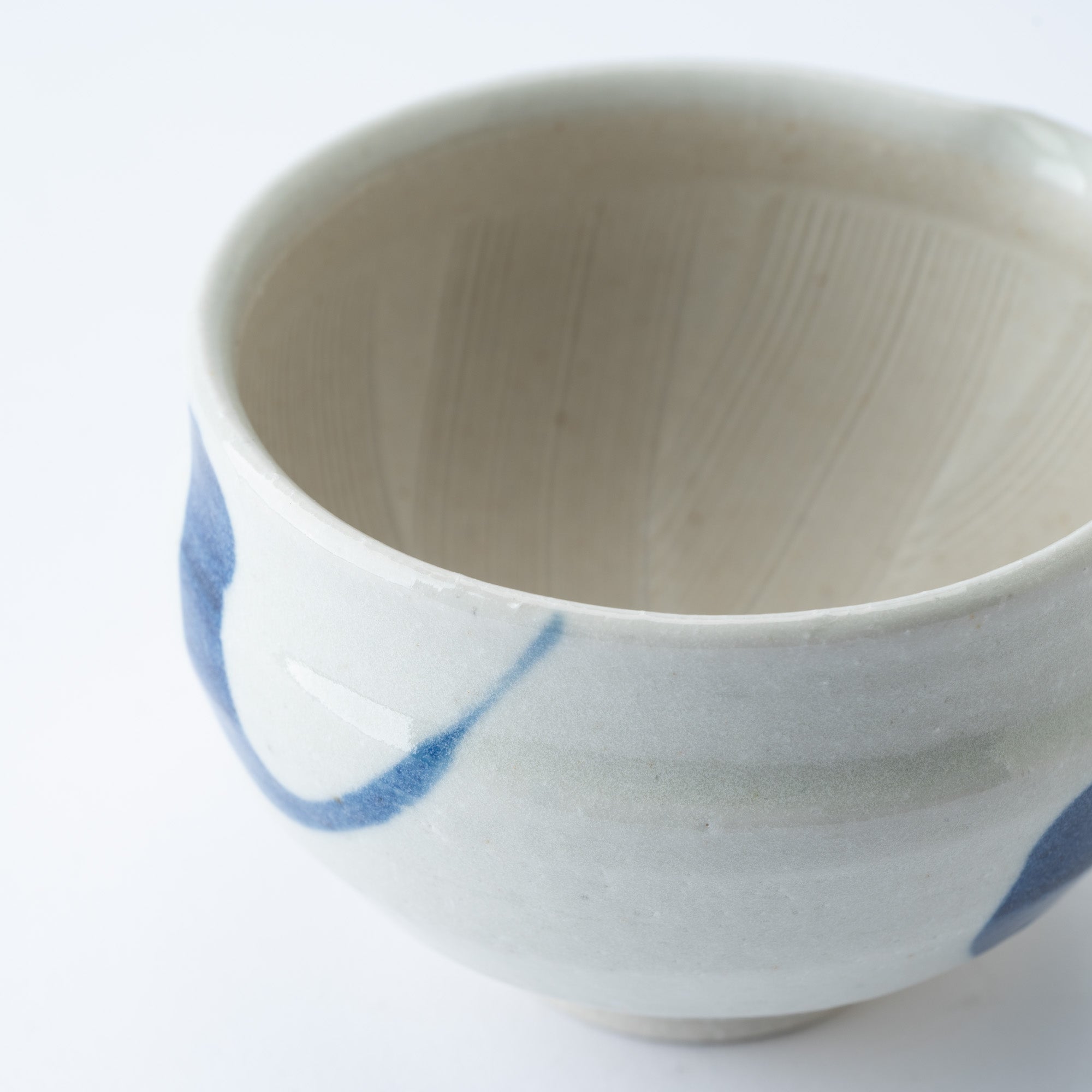 Blue Circle Round Mortar with Spout 4.2 In