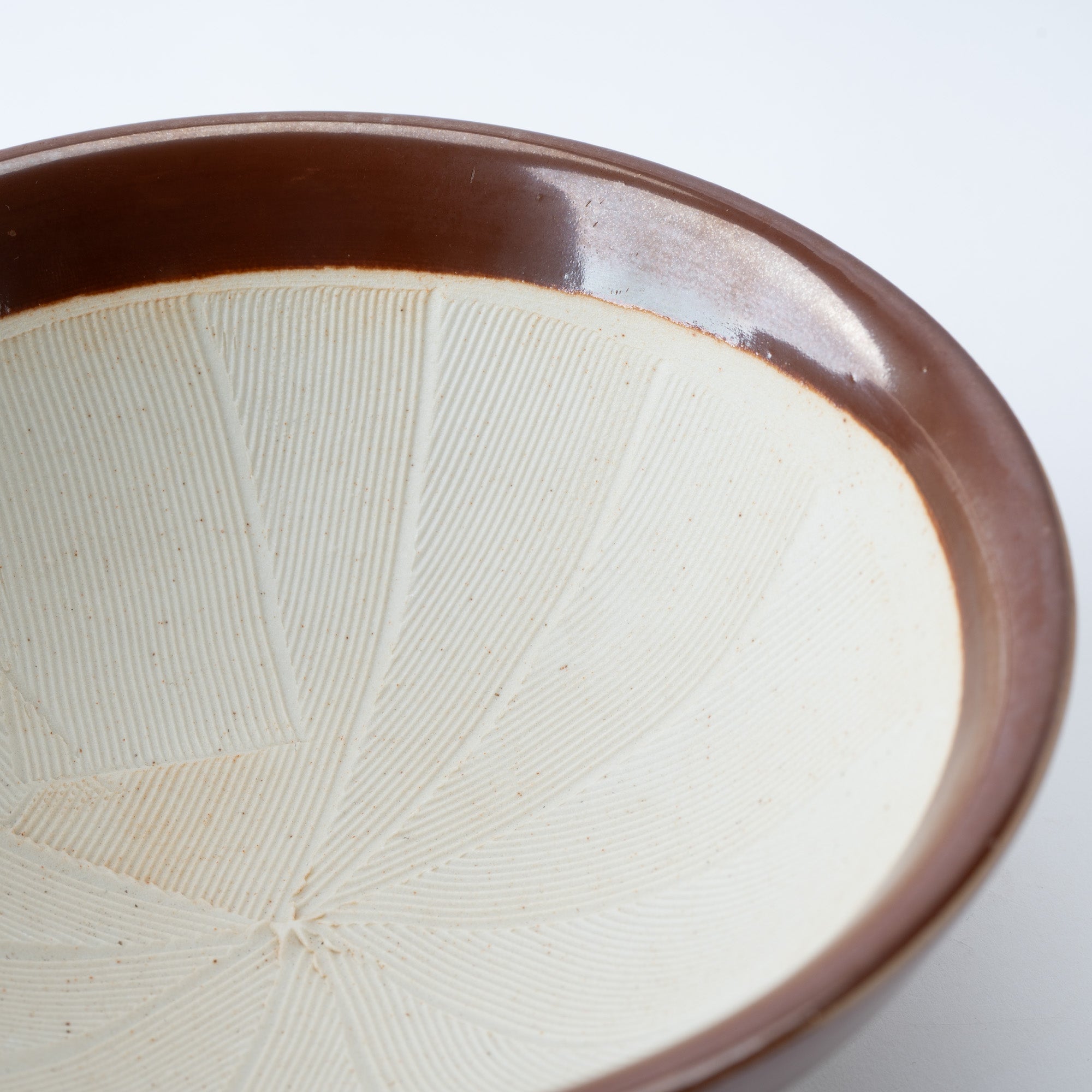 Dark Brown Mortar with Spout 7.1 In