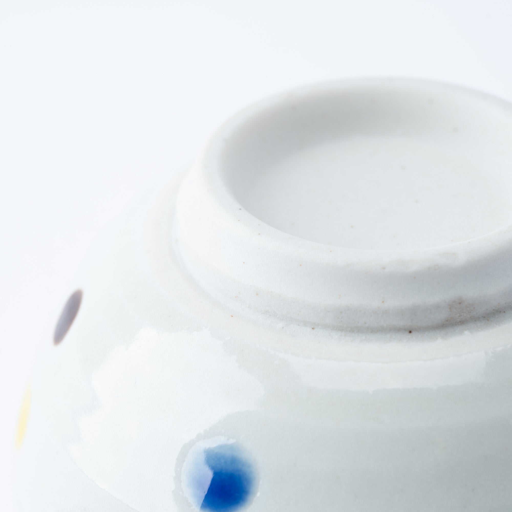 Polka Dot Shallow Mortar with Spout 4.5 In