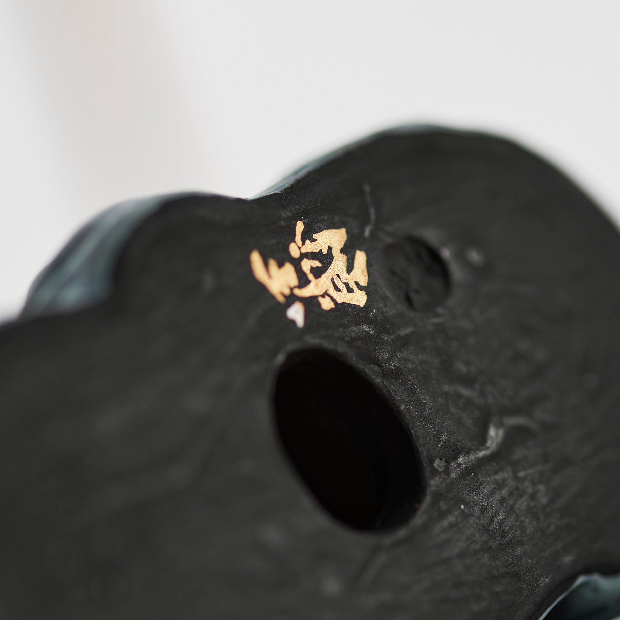 Morikin Grape Pattern Aochibu and Shirochibu Horse Figurine