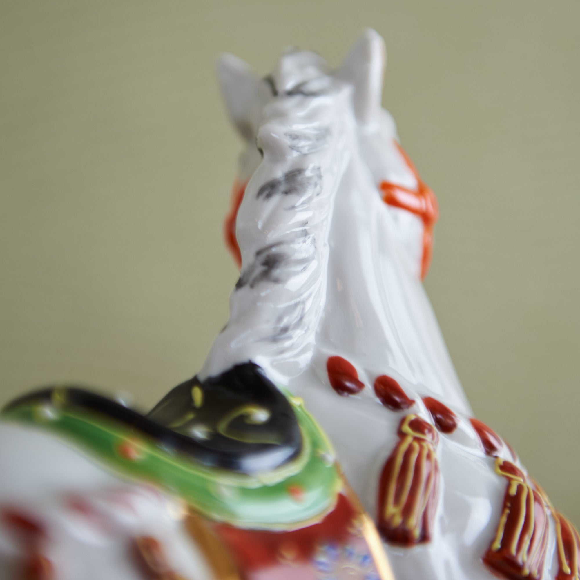 Horse with Pine, Bamboo and Plum Figurine