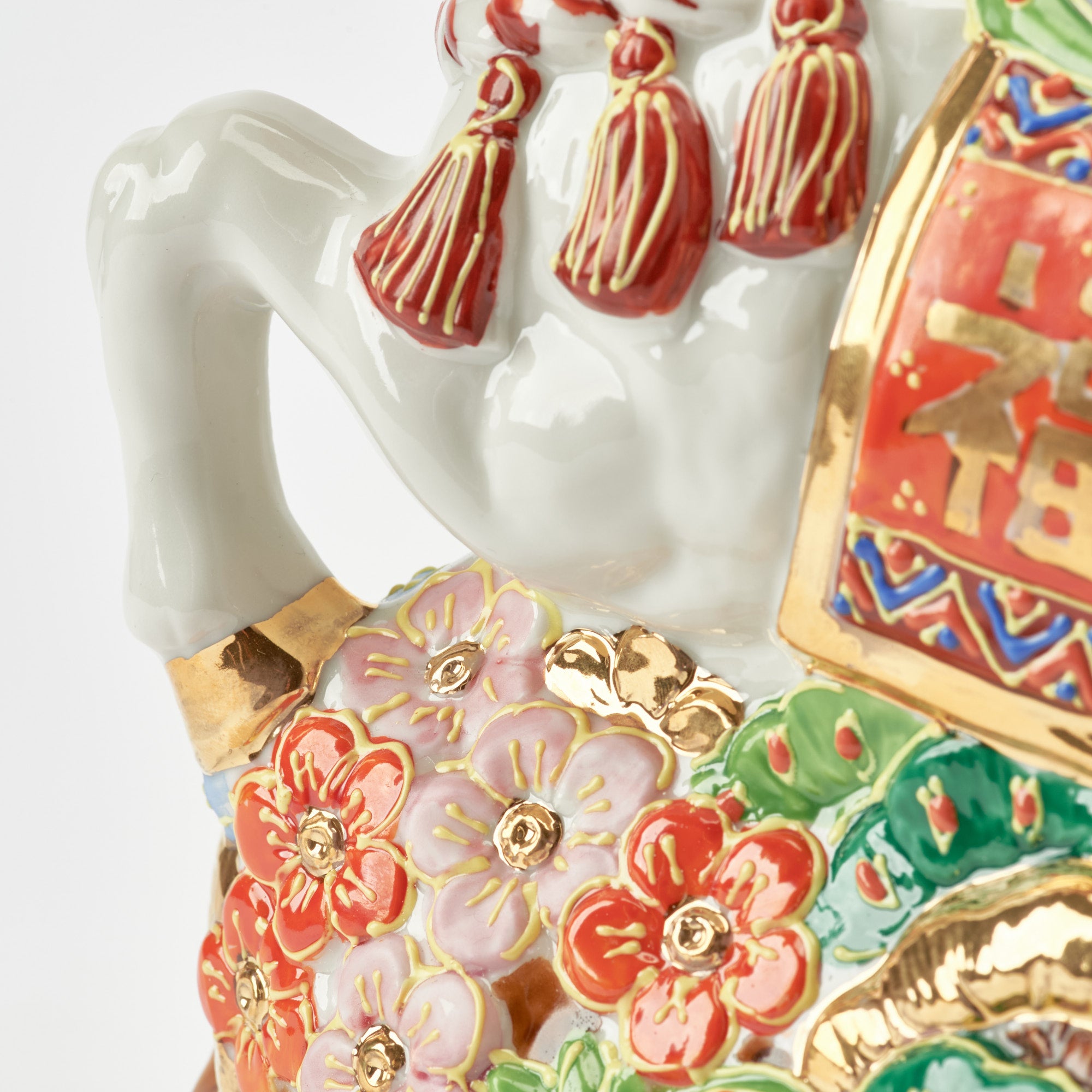 Horse with Pine, Bamboo and Plum Figurine