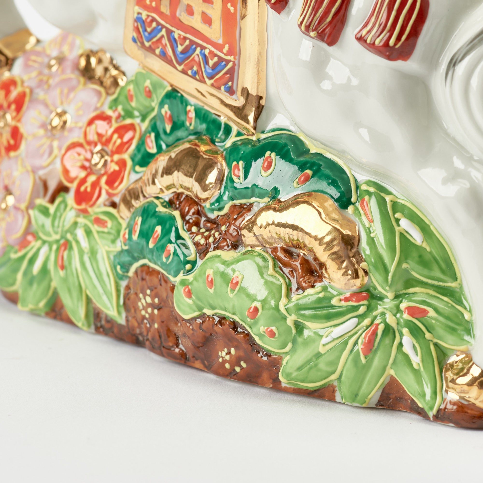 Horse with Pine, Bamboo and Plum Figurine