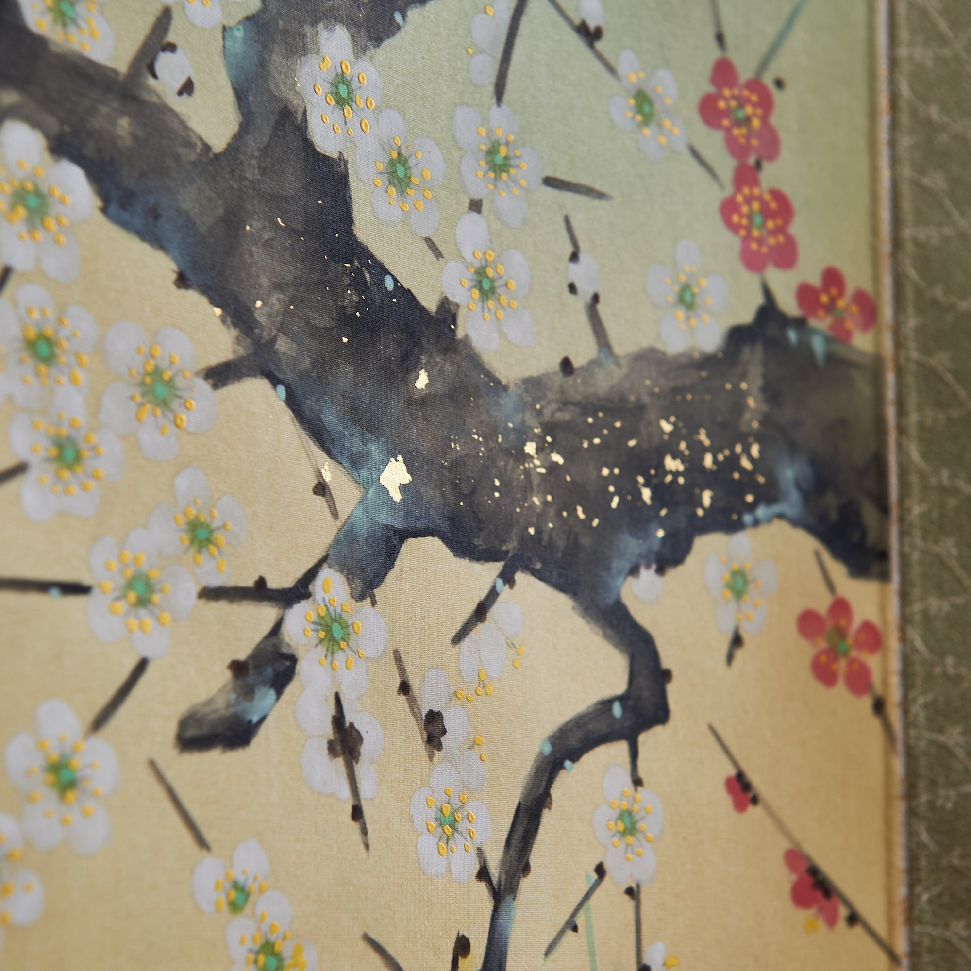 Warbler Among Plum Blossoms Kakejiku Hanging Scroll