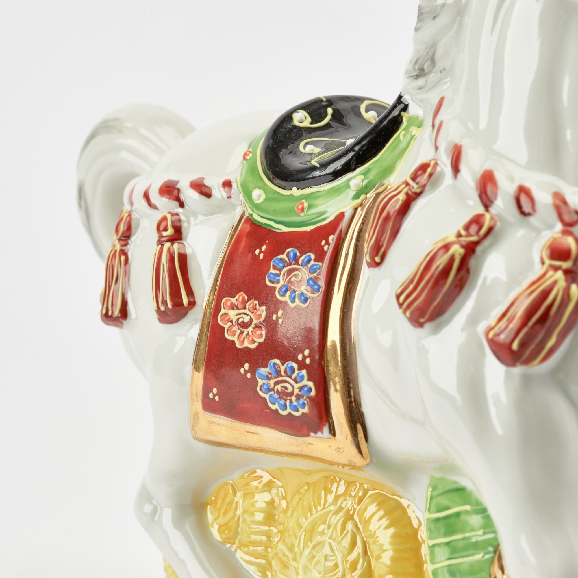 Horse with Pine, Bamboo and Plum Figurine