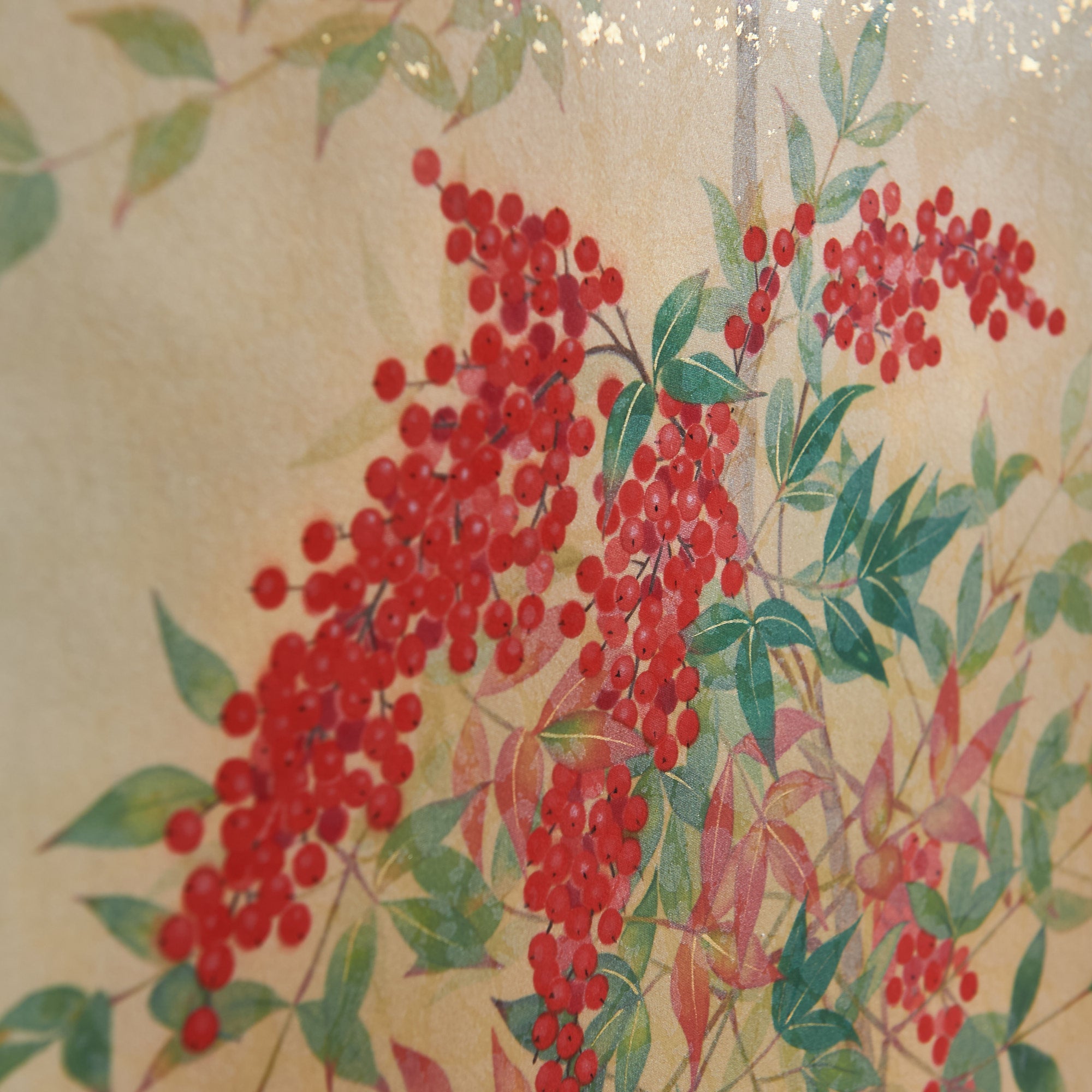 Nanten Fukuju Kakejiku Hanging Scroll