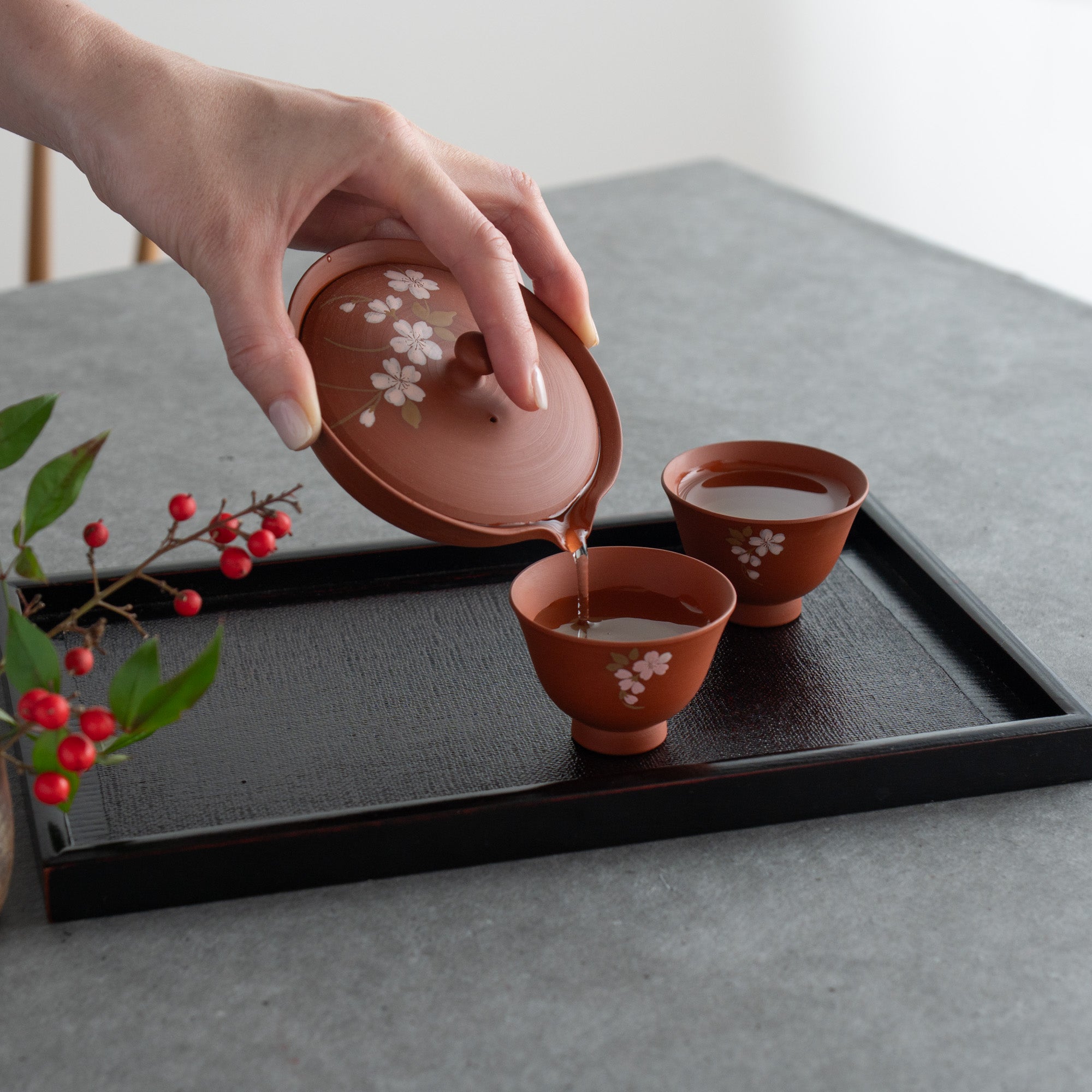 Sakura Shiboridashi Japanese Tea Set