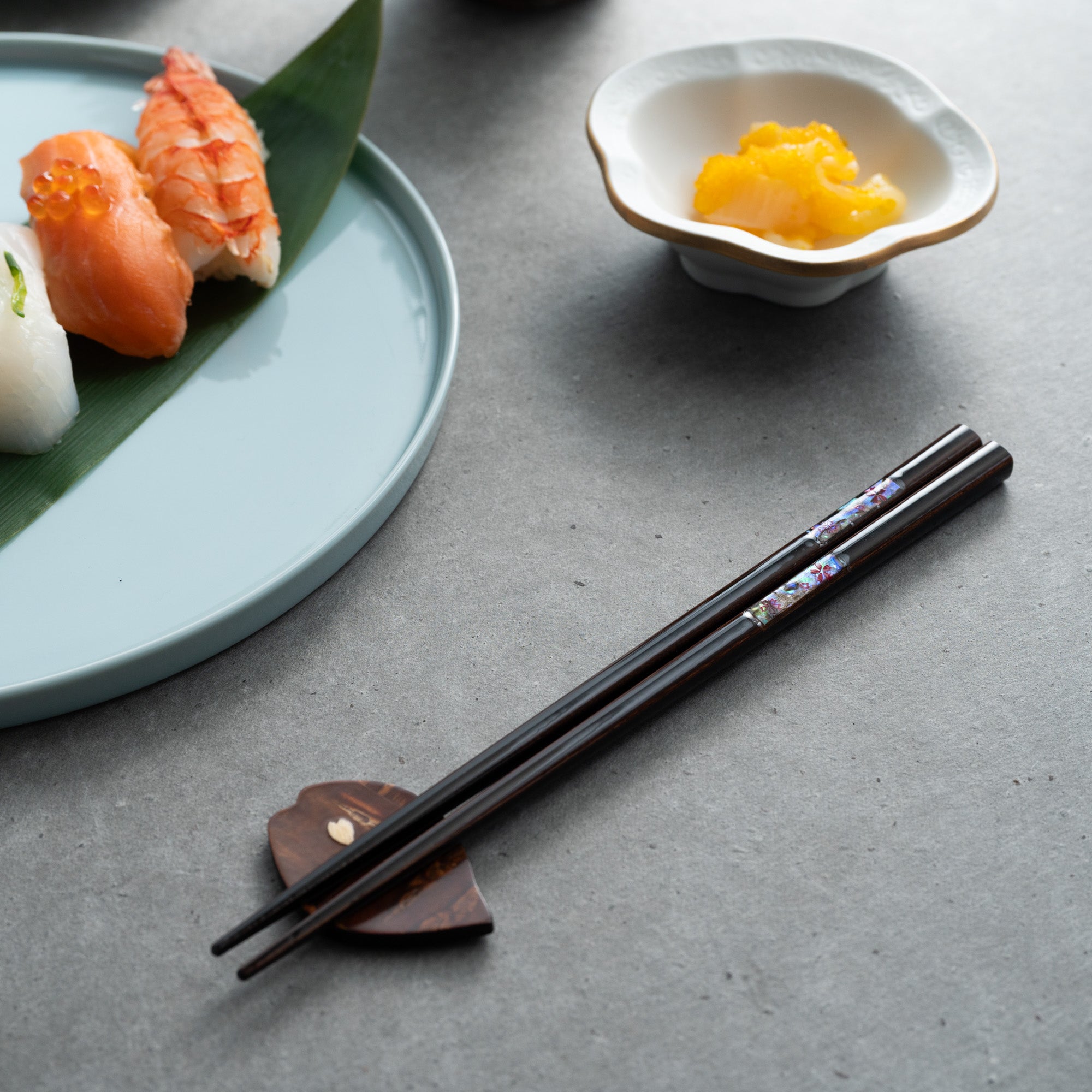 Blooming Sakura Shell Inlay Chopsticks Pair Set