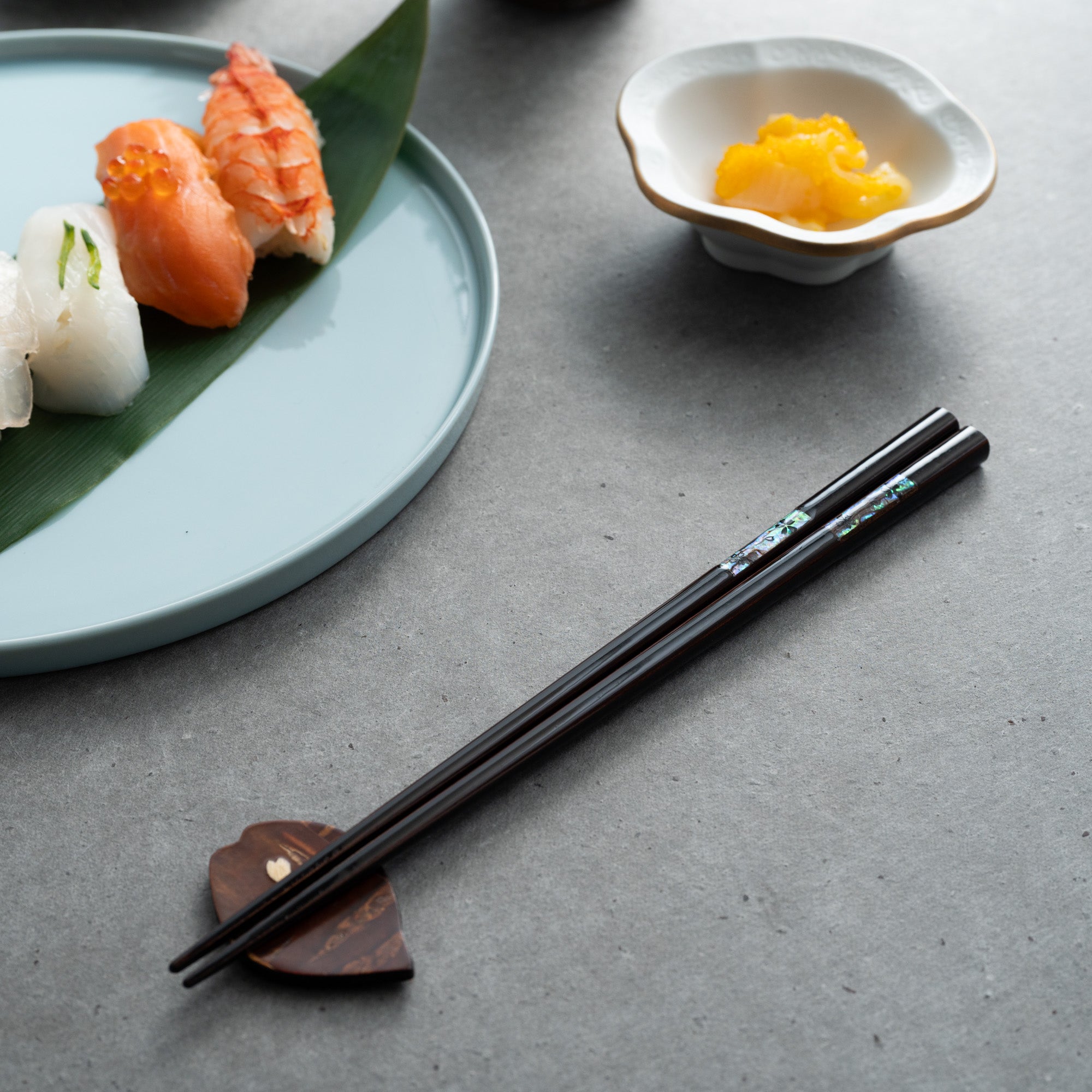 Blooming Sakura Shell Inlay Chopsticks Pair Set