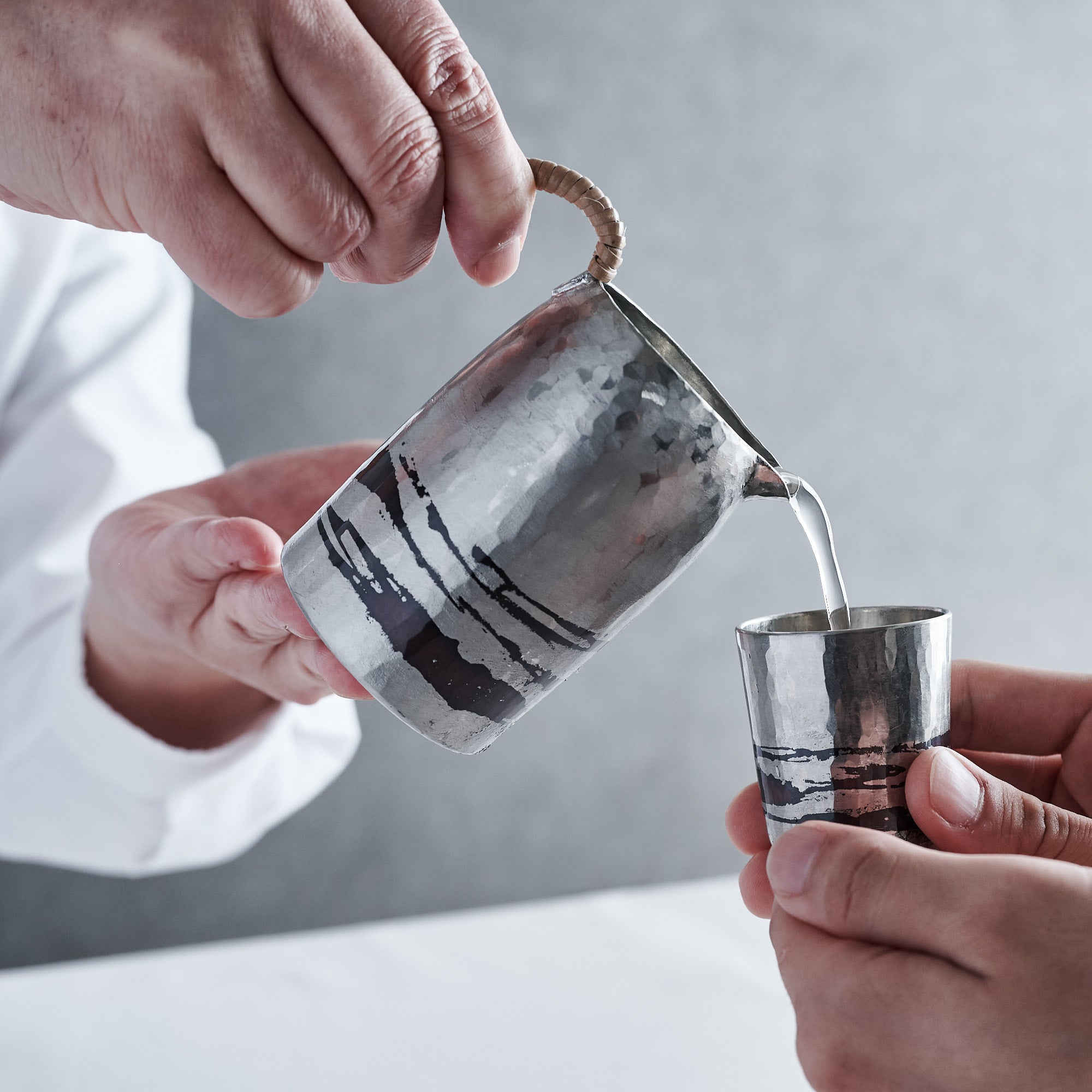 Tin-Lined Chirori Sake Carafe 8.5 fl oz