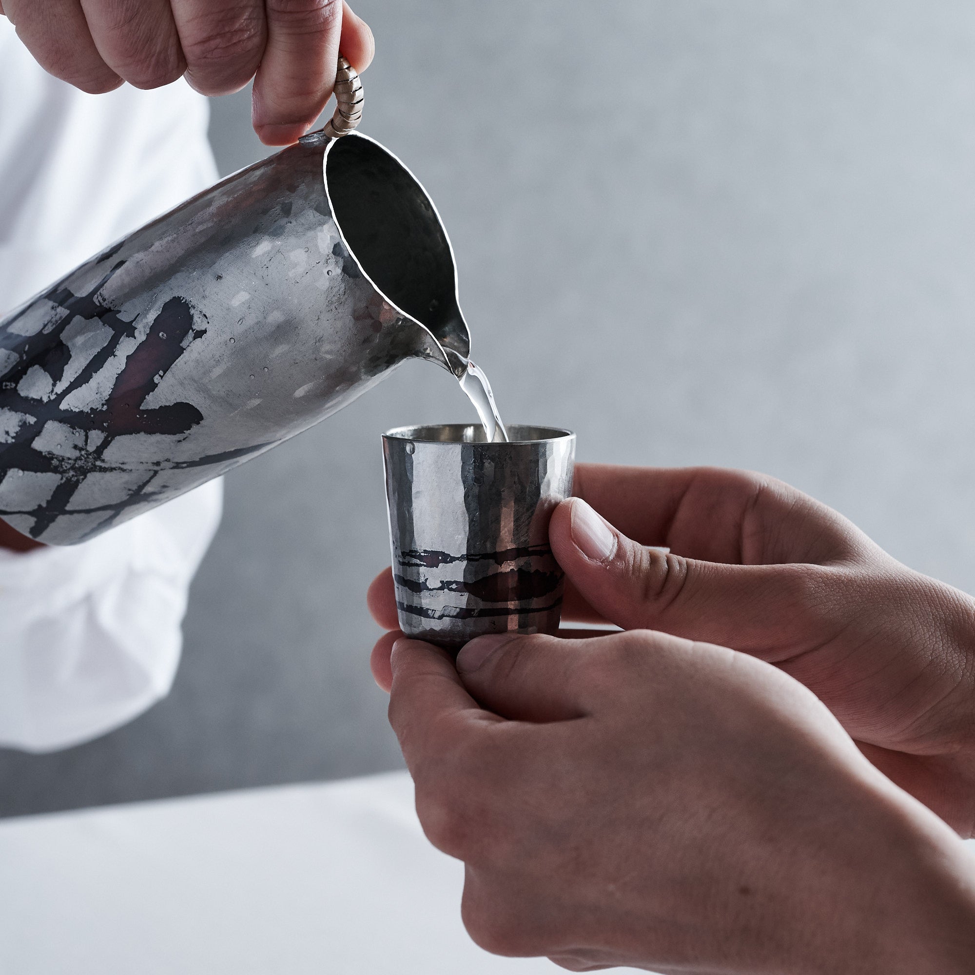 Tin-Lined Guinomi Sake Cup