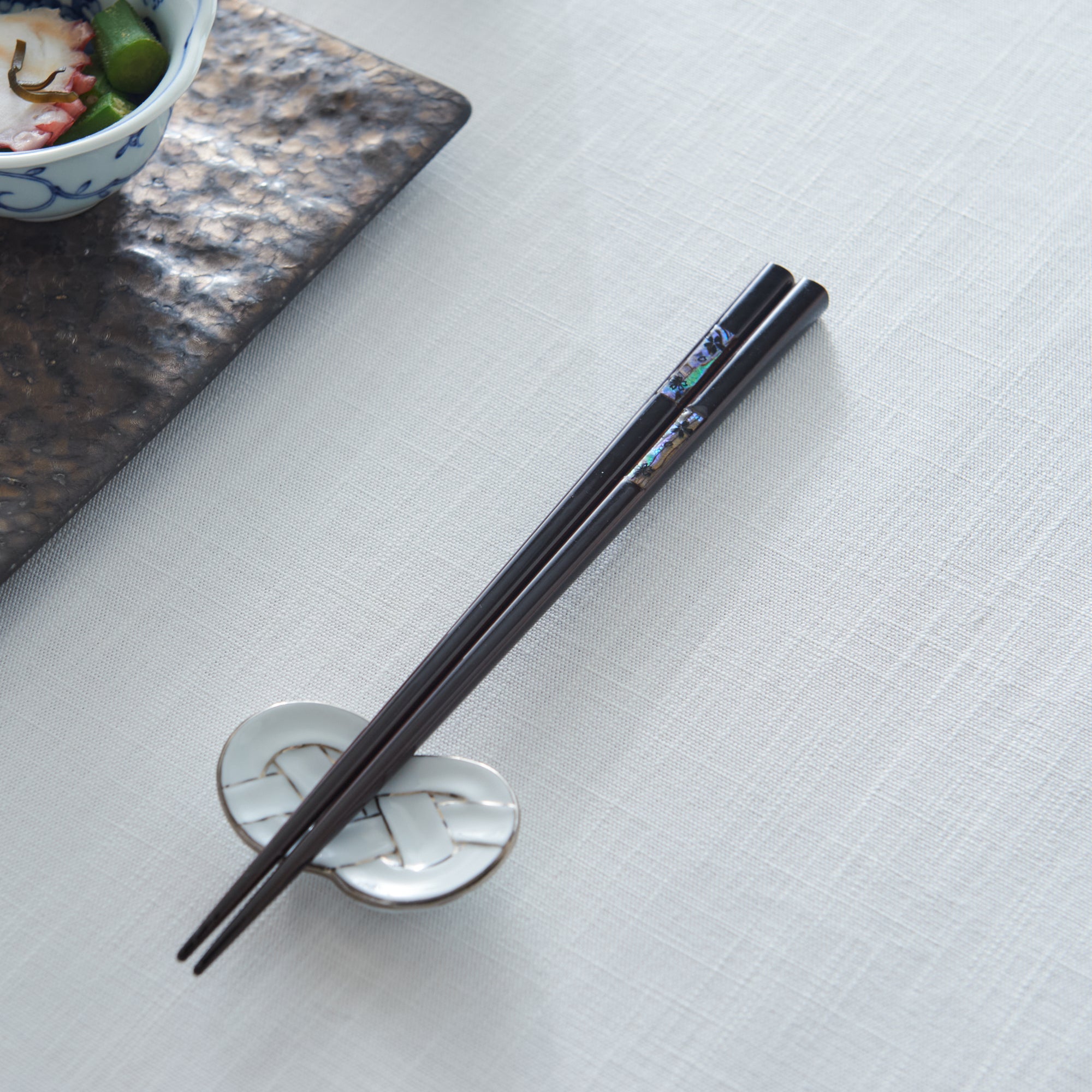 Blooming Sakura Shell Inlay Chopsticks Pair Set