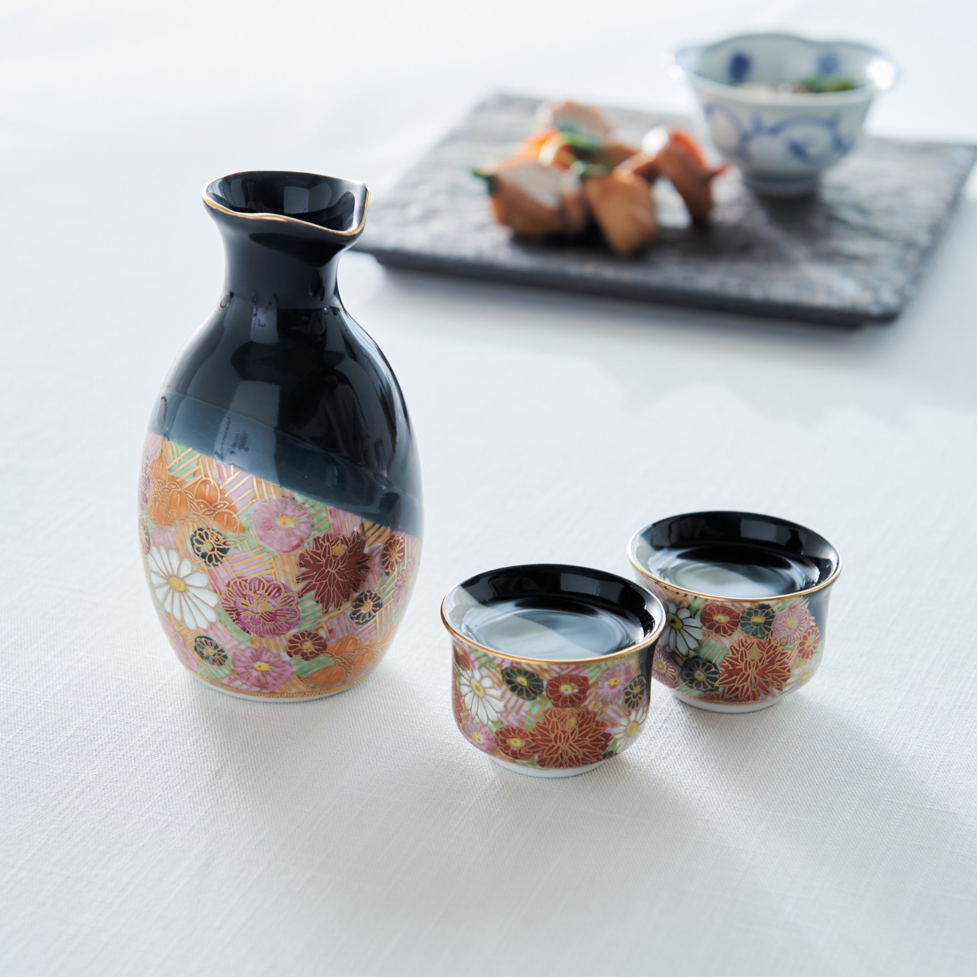 Juego de sake Hanazume de medianoche