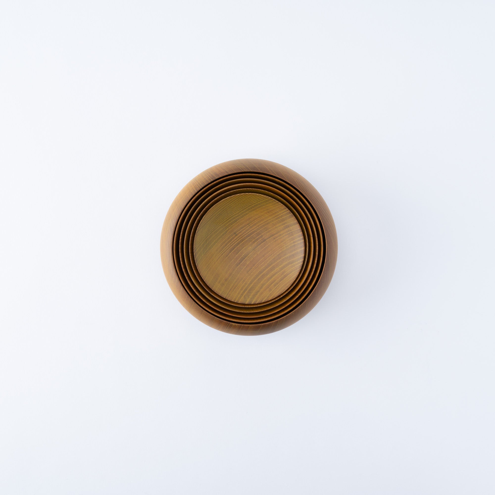 Yellow Matte Wipe-Lacquer Finish Oryoki Bowl Set