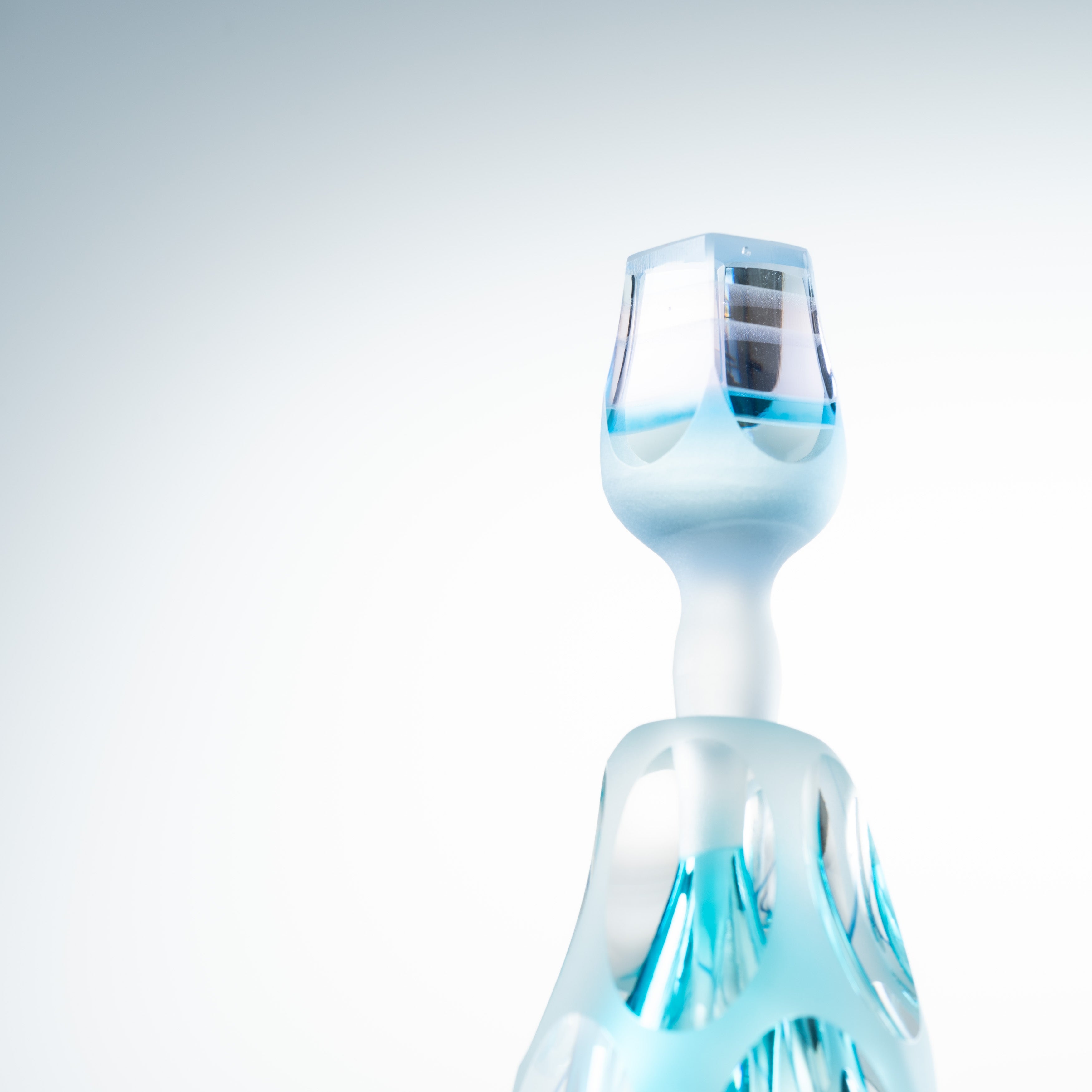 Erinnerungen an die Farben des Himmels Blau Parfümflasche