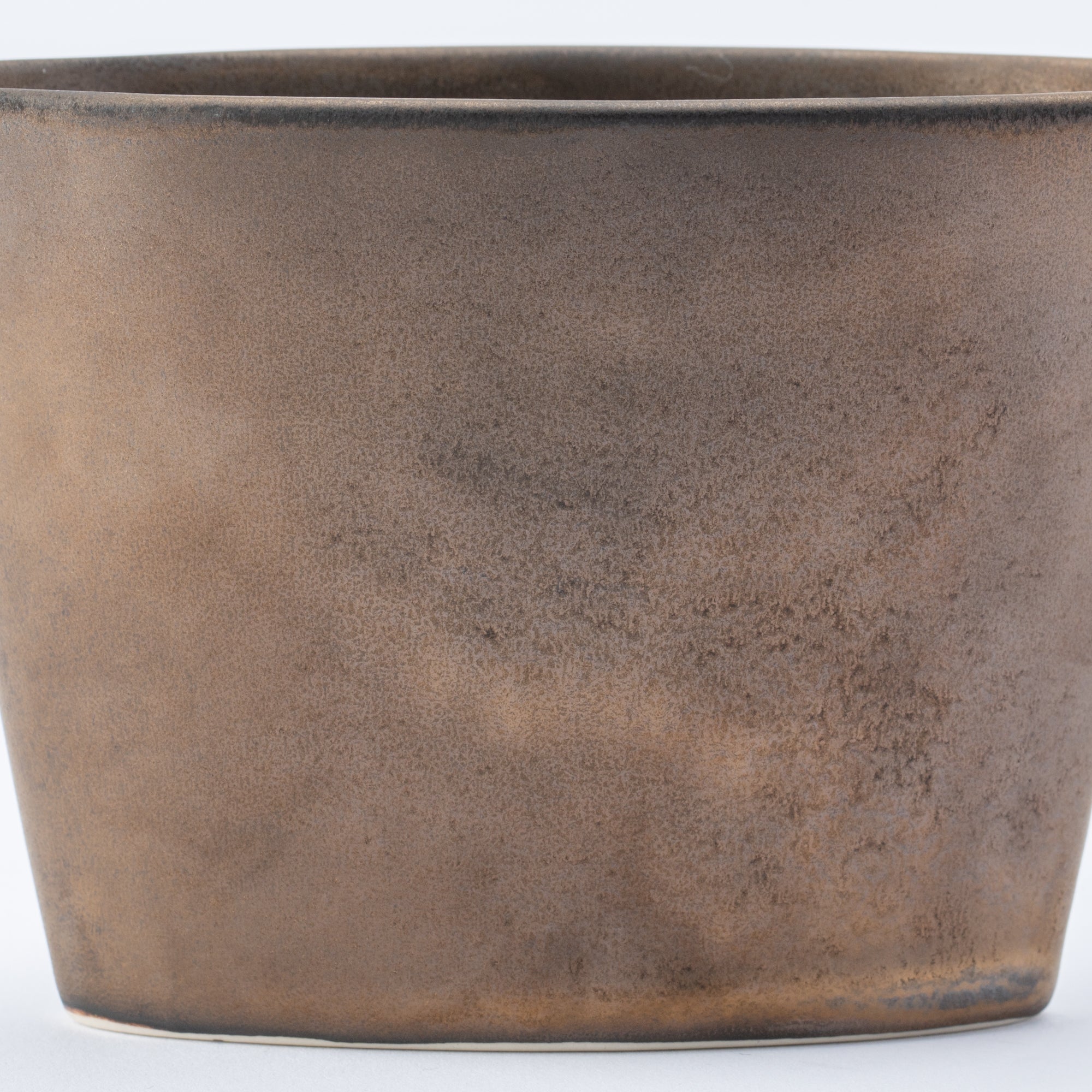 Soporte para salsa y utensilios con glaseado terroso
