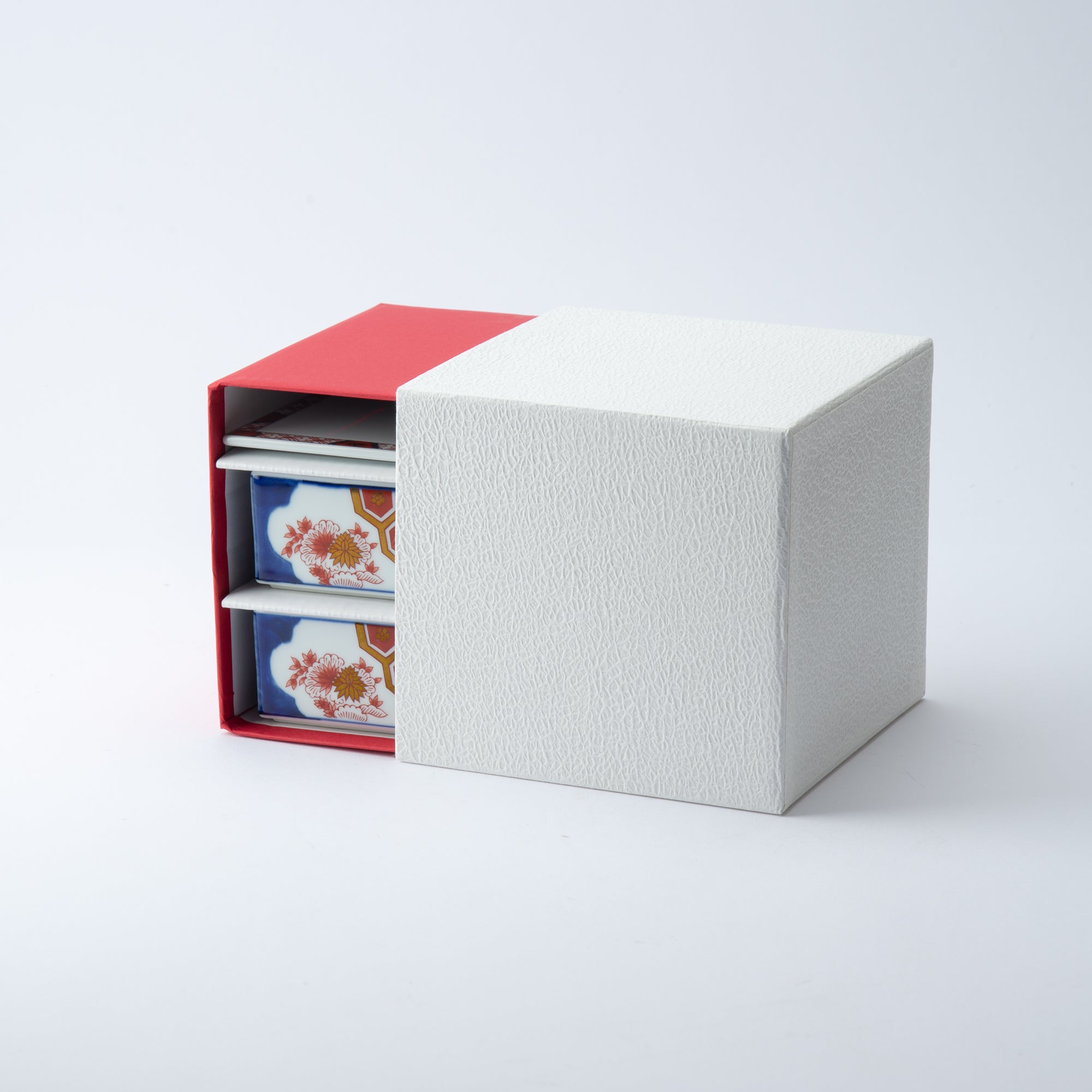Yazaemon Four Noble Flowers Two Tiers Jubako Bento Box