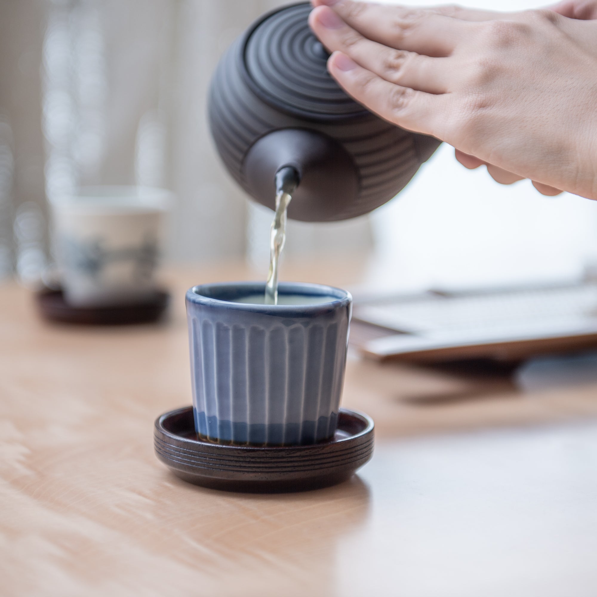 Lapis Blue Guinomi Sake Cup