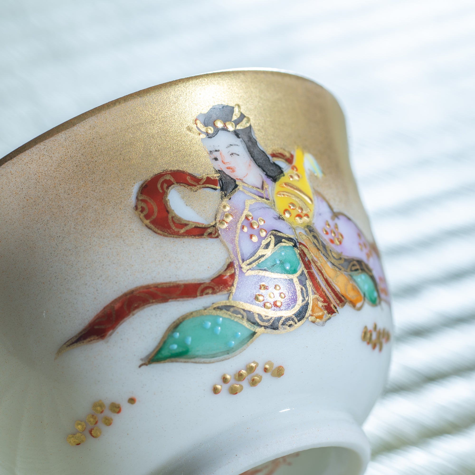 Seven Lucky Gods Houhin Japanese Teapot Set with 5 Teacups