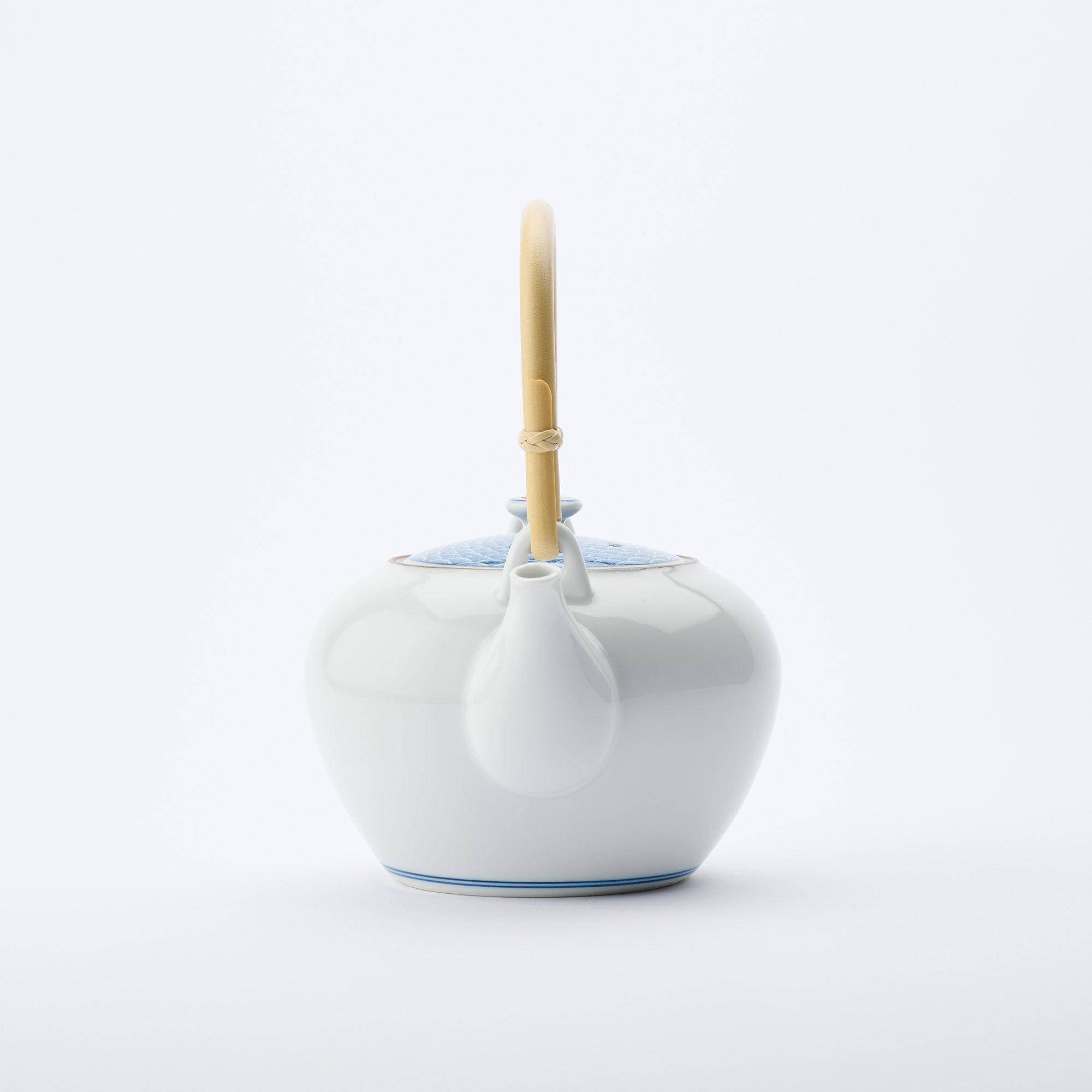 Seigaiha Blue Wave Japanese Teapot 23.7 fl oz