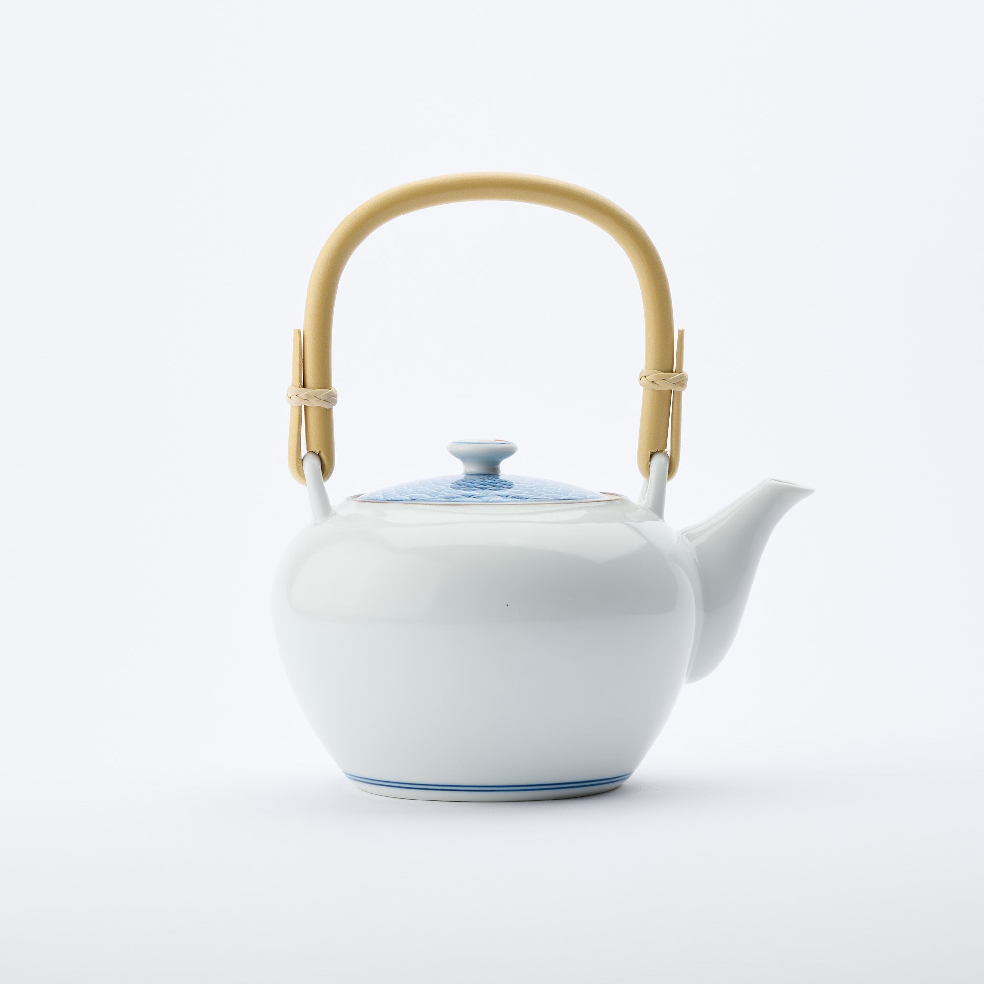 Seigaiha Blue Wave Japanese Teapot 23.7 fl oz