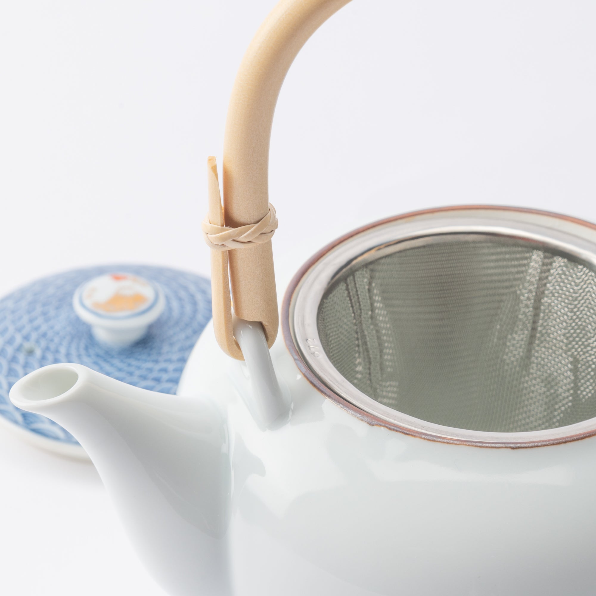 Seigaiha Blue Wave Japanese Teapot 23.7 fl oz