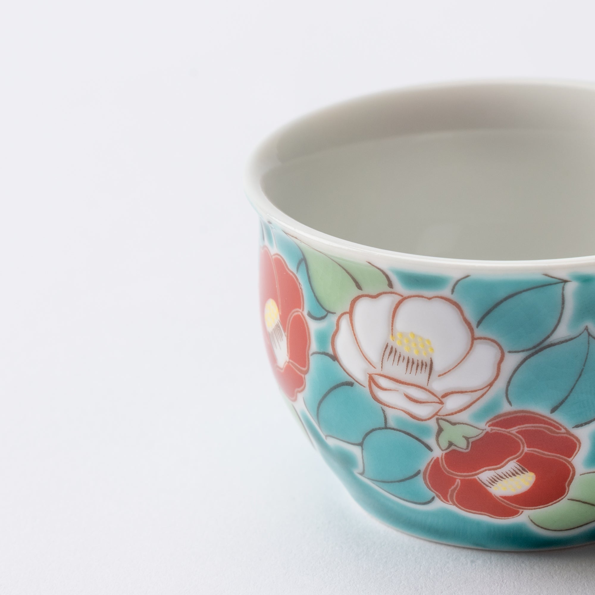 Juego de tazas de sake Ochoko con flores de temporada