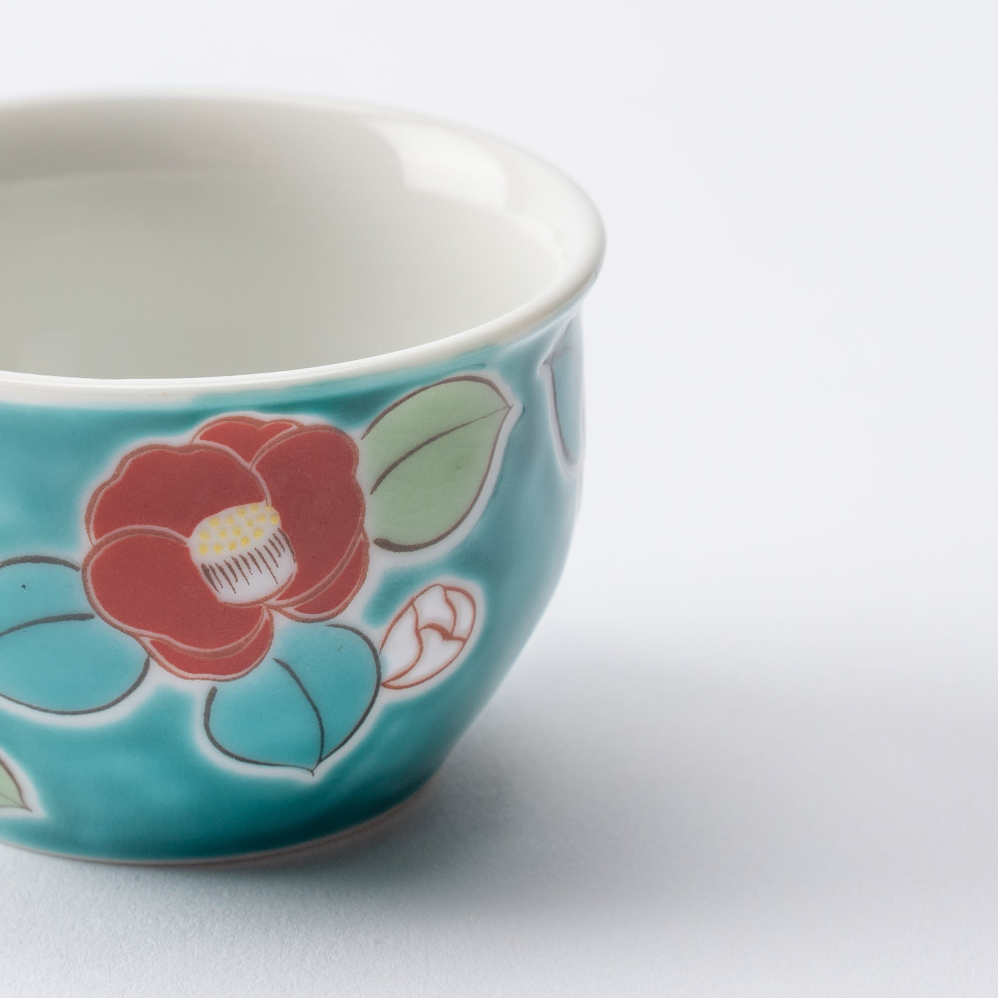 Juego de tazas de sake Ochoko con flores de temporada
