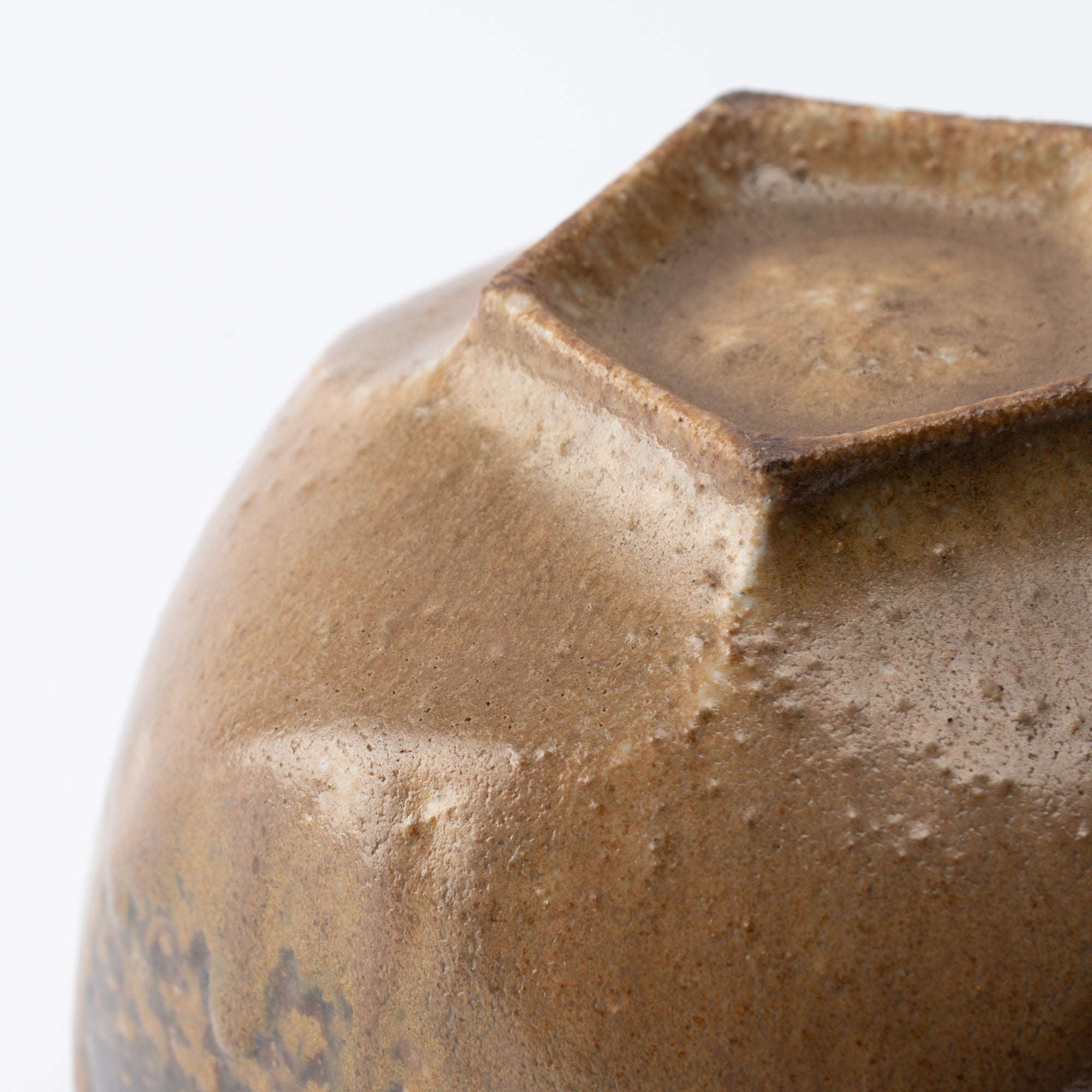 Shima Five-Sided Matcha Bowl