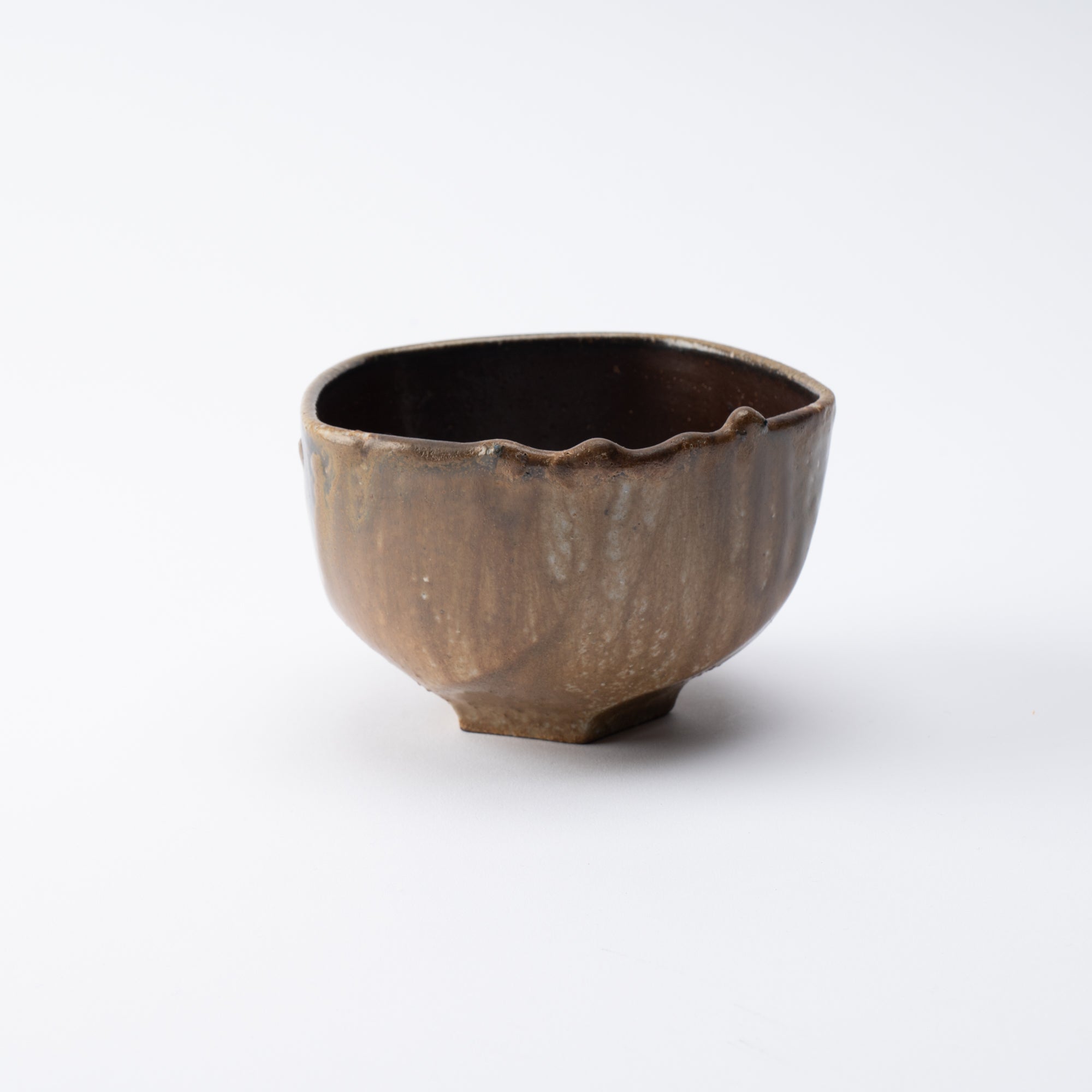 Shima Five-Sided Matcha Bowl
