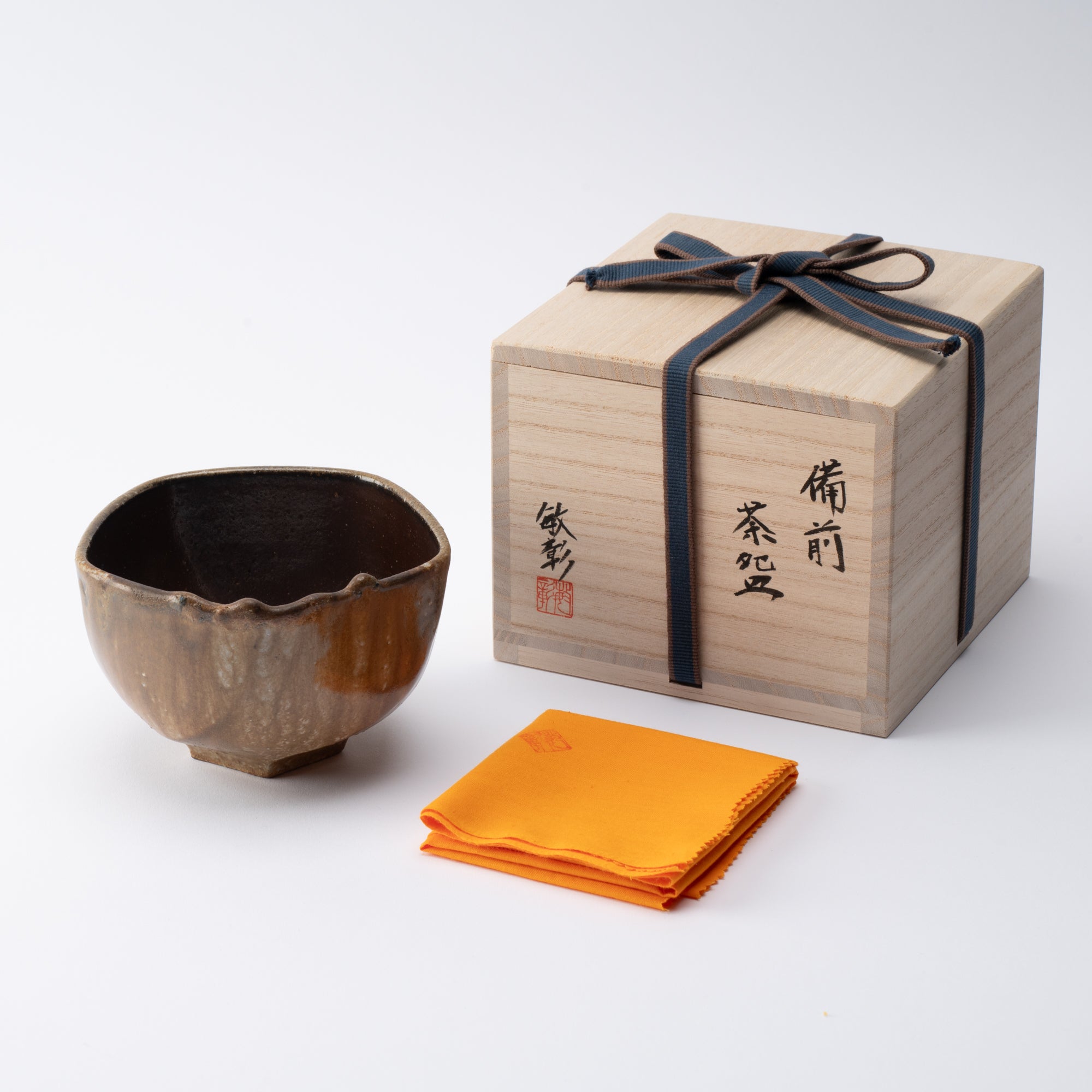 Shima Five-Sided Matcha Bowl