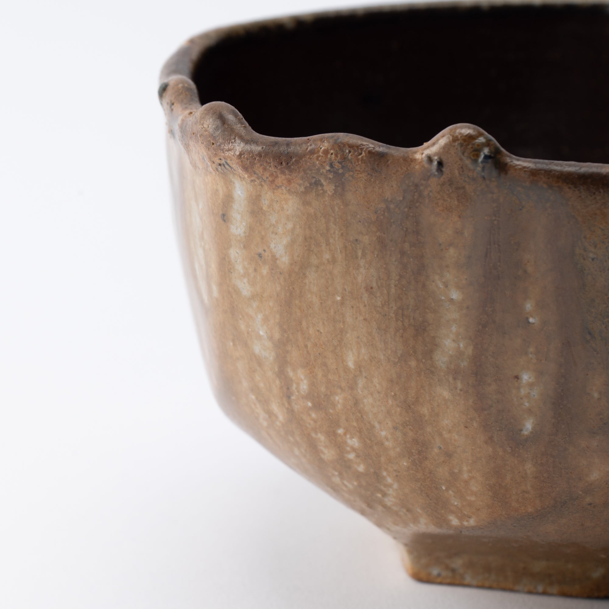 Shima Five-Sided Matcha Bowl
