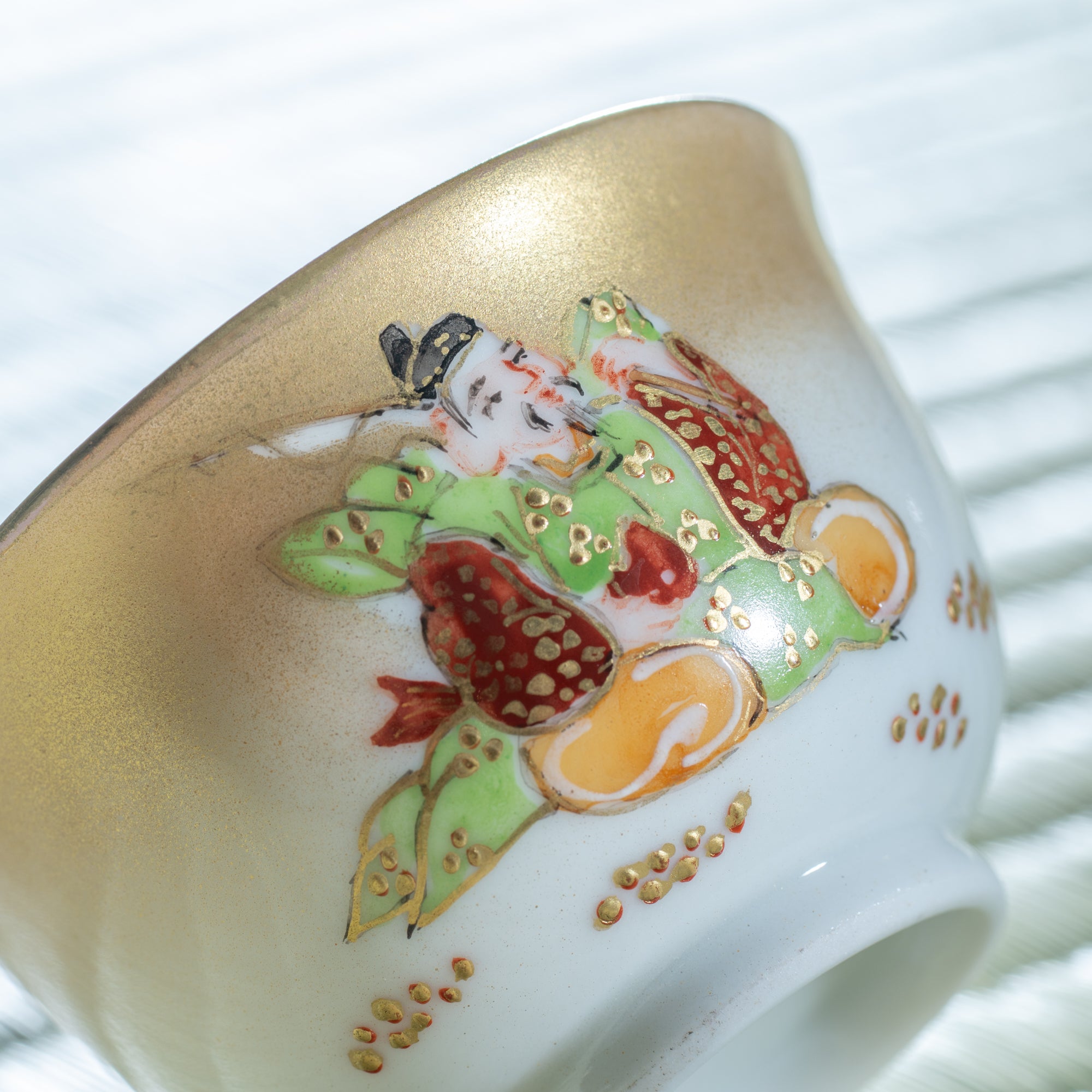 Seven Lucky Gods Houhin Japanese Teapot Set with 5 Teacups