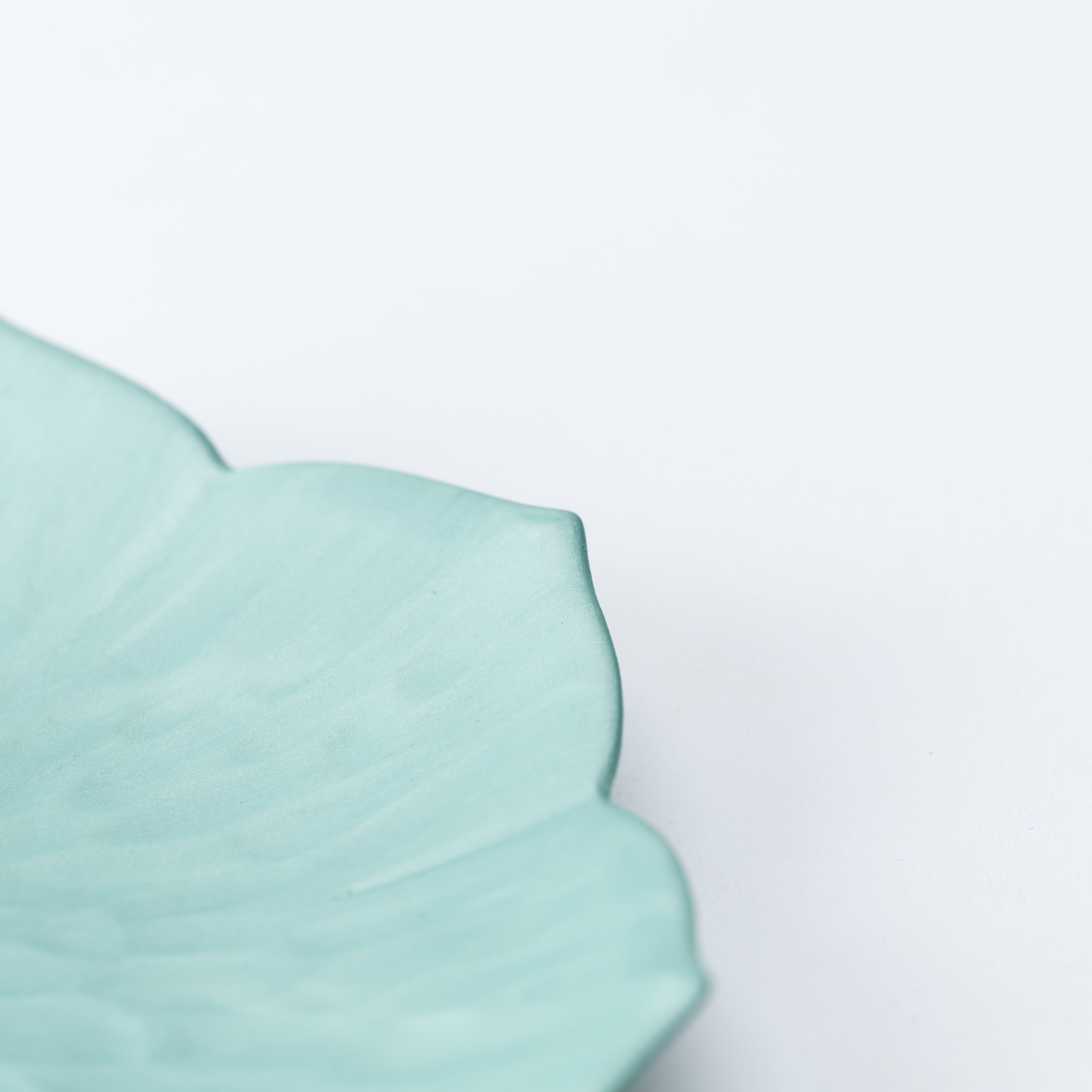 Plato auxiliar Kikyo Blossom verde suave