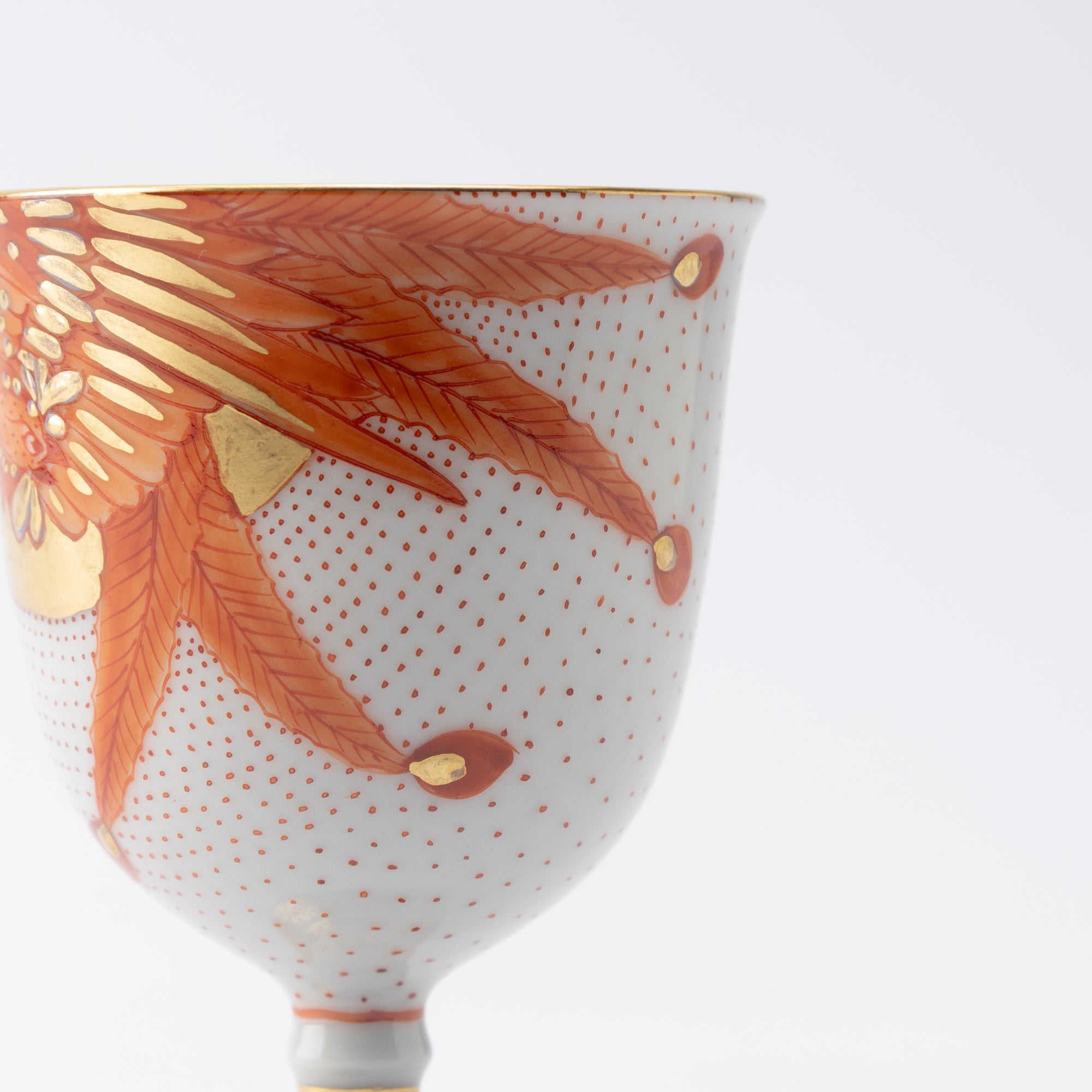 Coupe à saké Akae Red Phoenix Guinomi