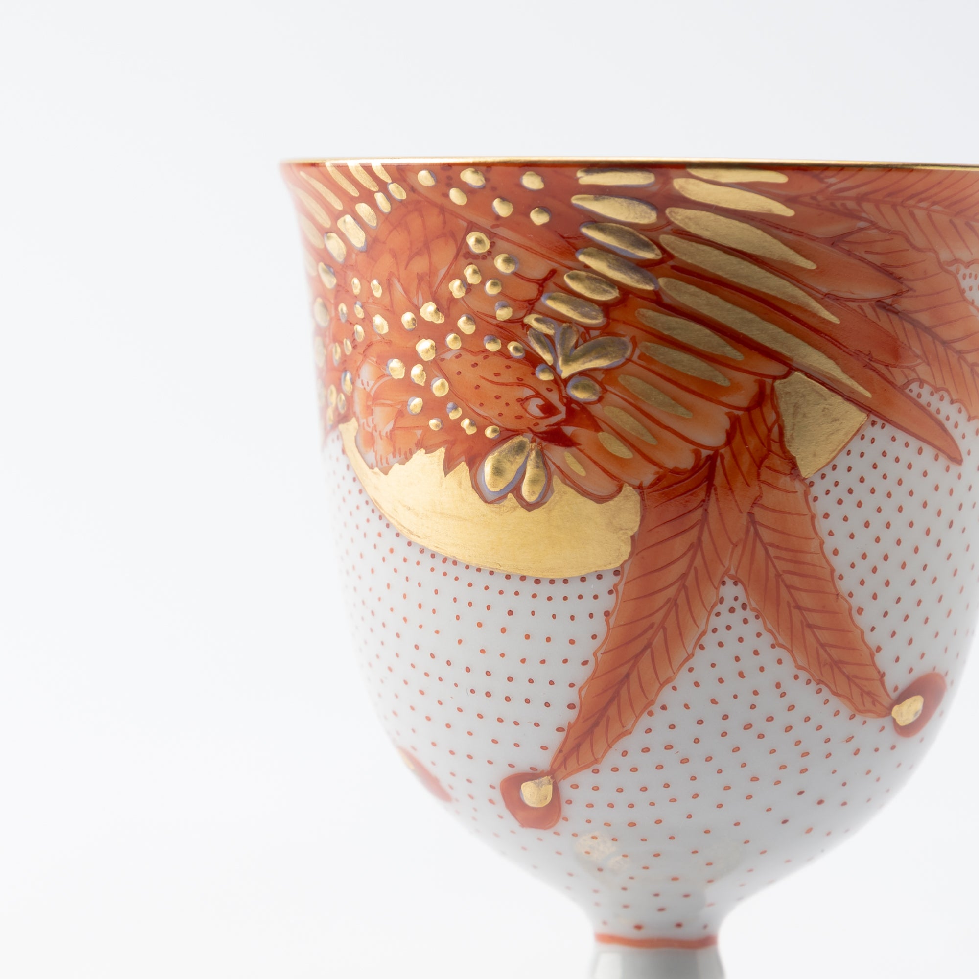 Coupe à saké Akae Red Phoenix Guinomi