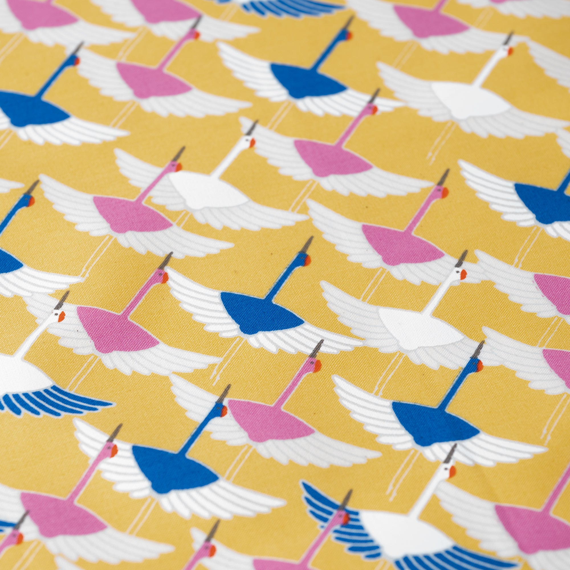 Cranes Organic Cotton Furoshiki 19.7 in