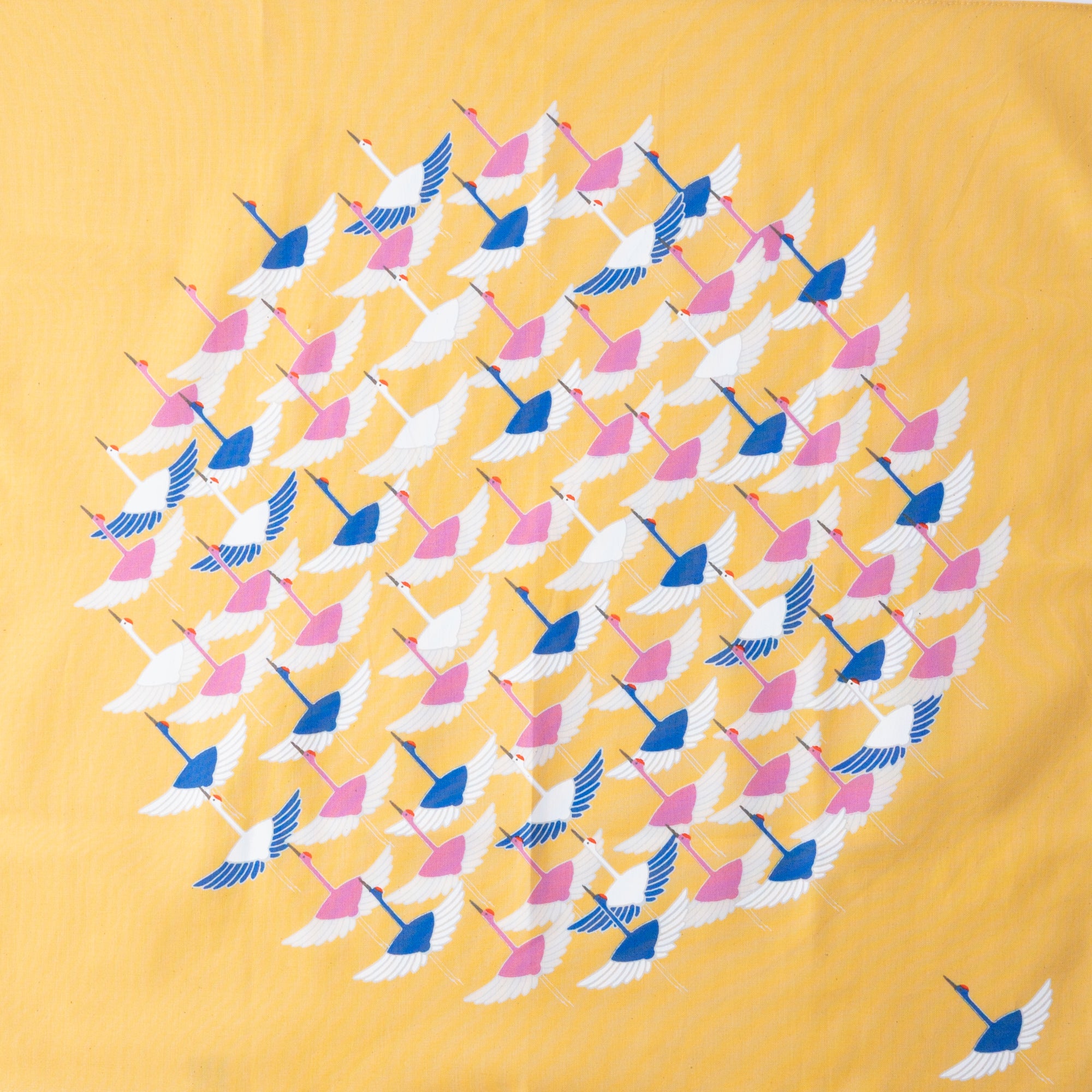 Cranes Organic Cotton Furoshiki 19.7 in