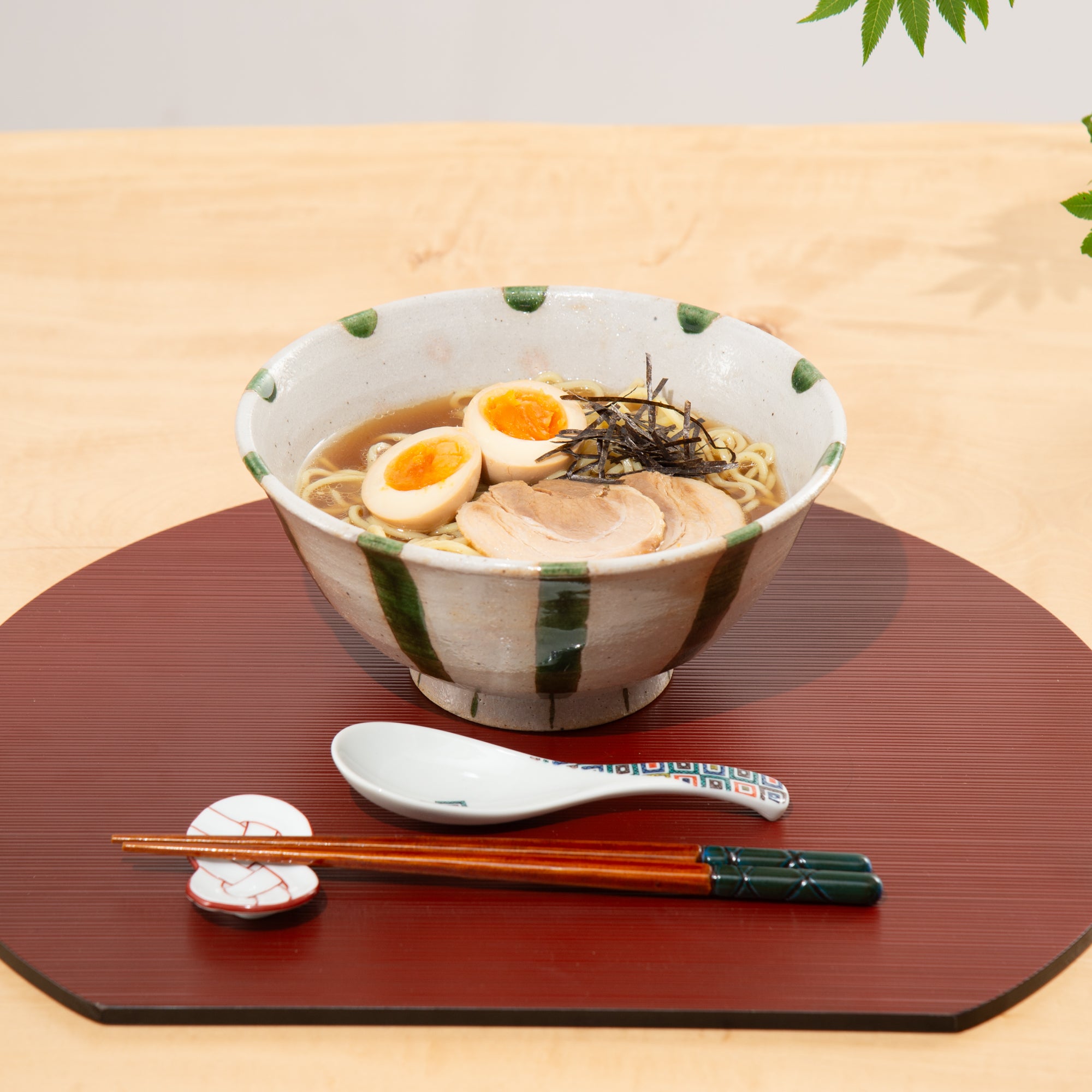 Stripe Pattern Ramen Bowl 7.7 in