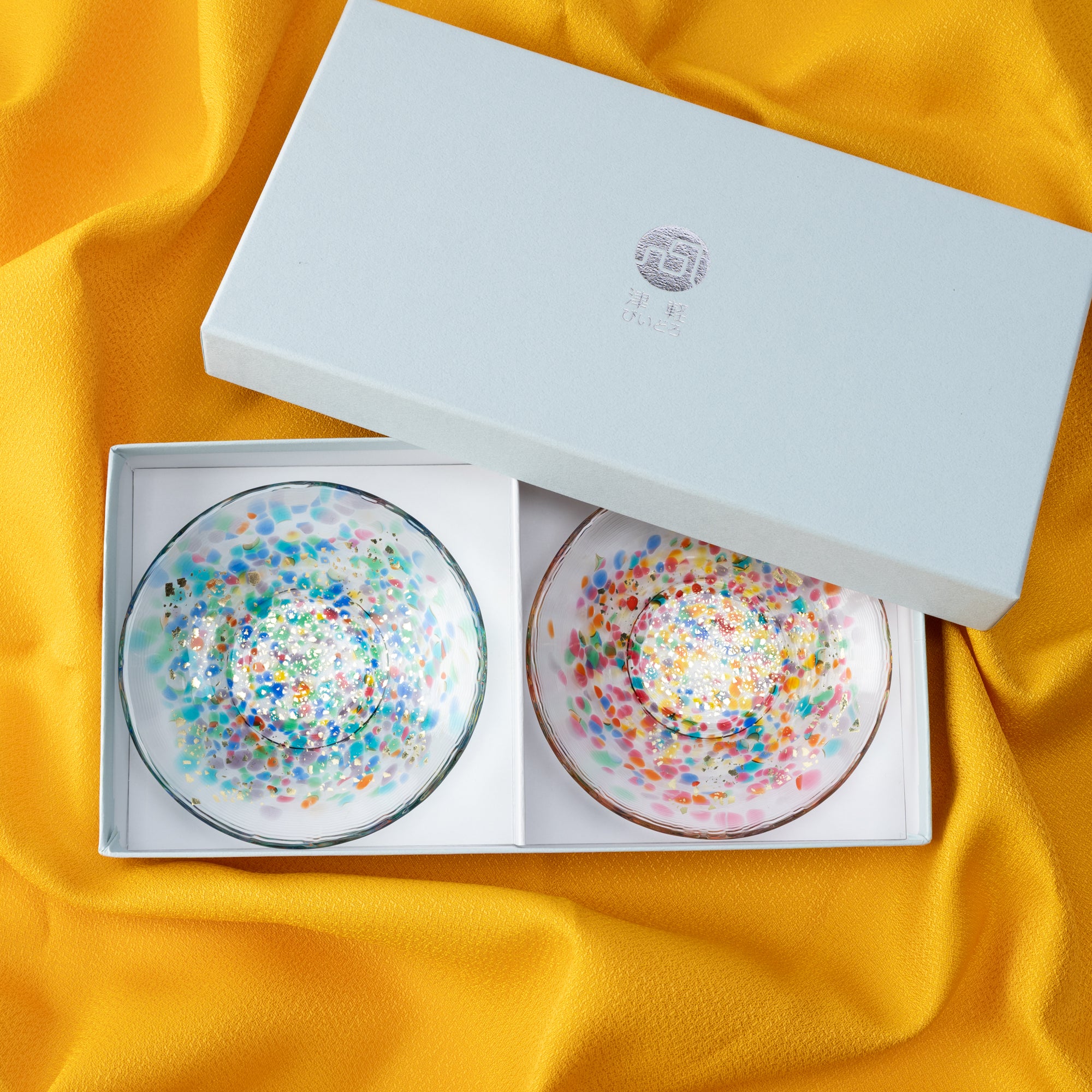 Sommerfeuerwerk-Beilagentellerpaar