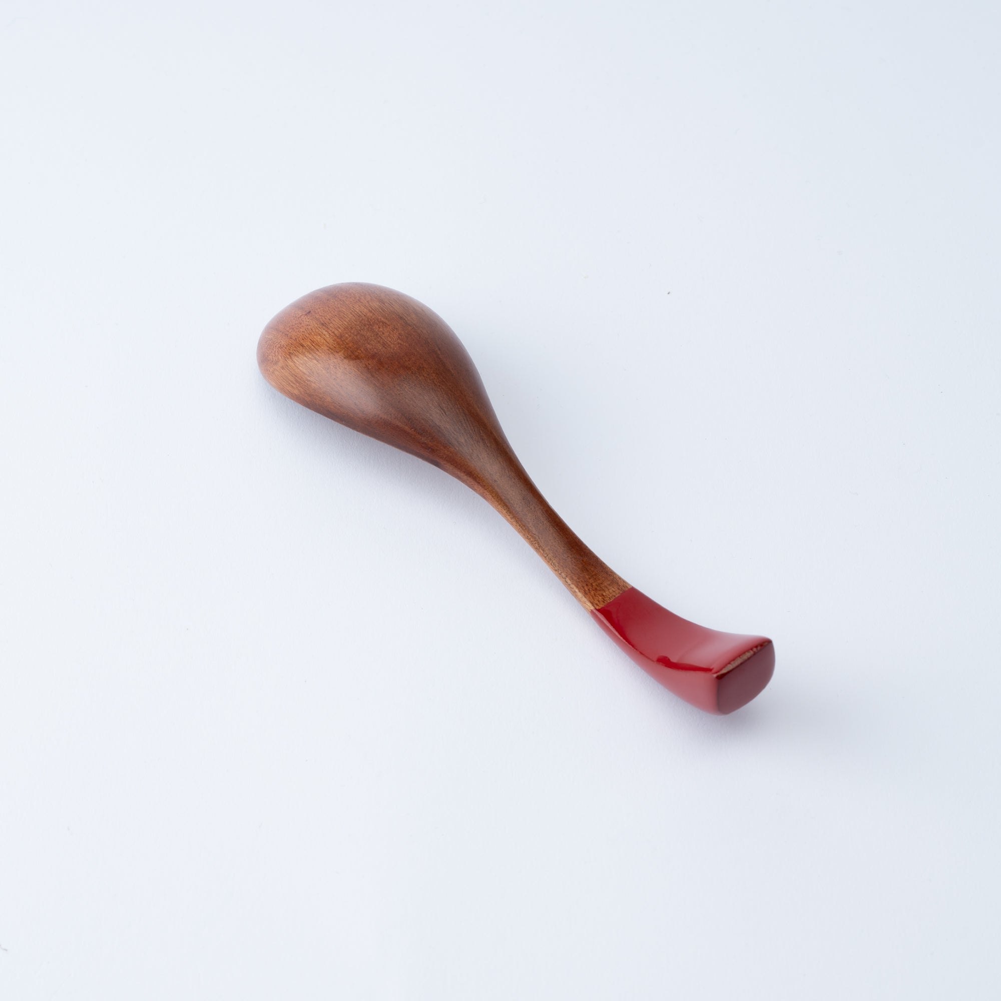Curved Lacquered-Handle Ramen Spoon