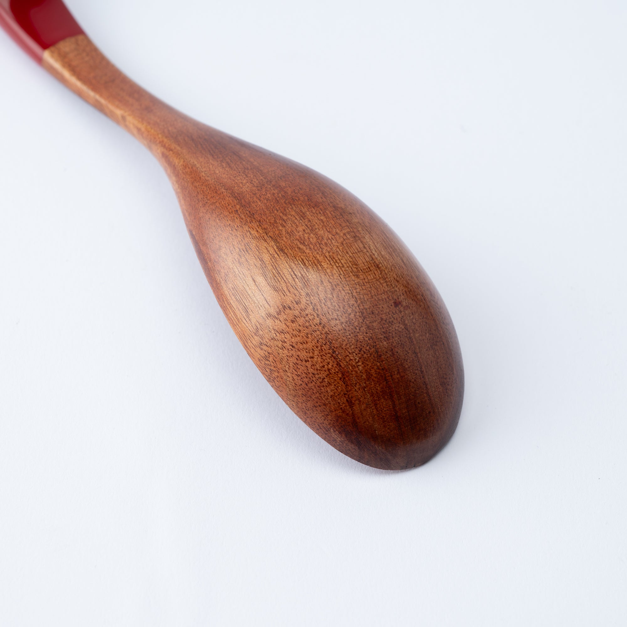 Curved Lacquered-Handle Ramen Spoon