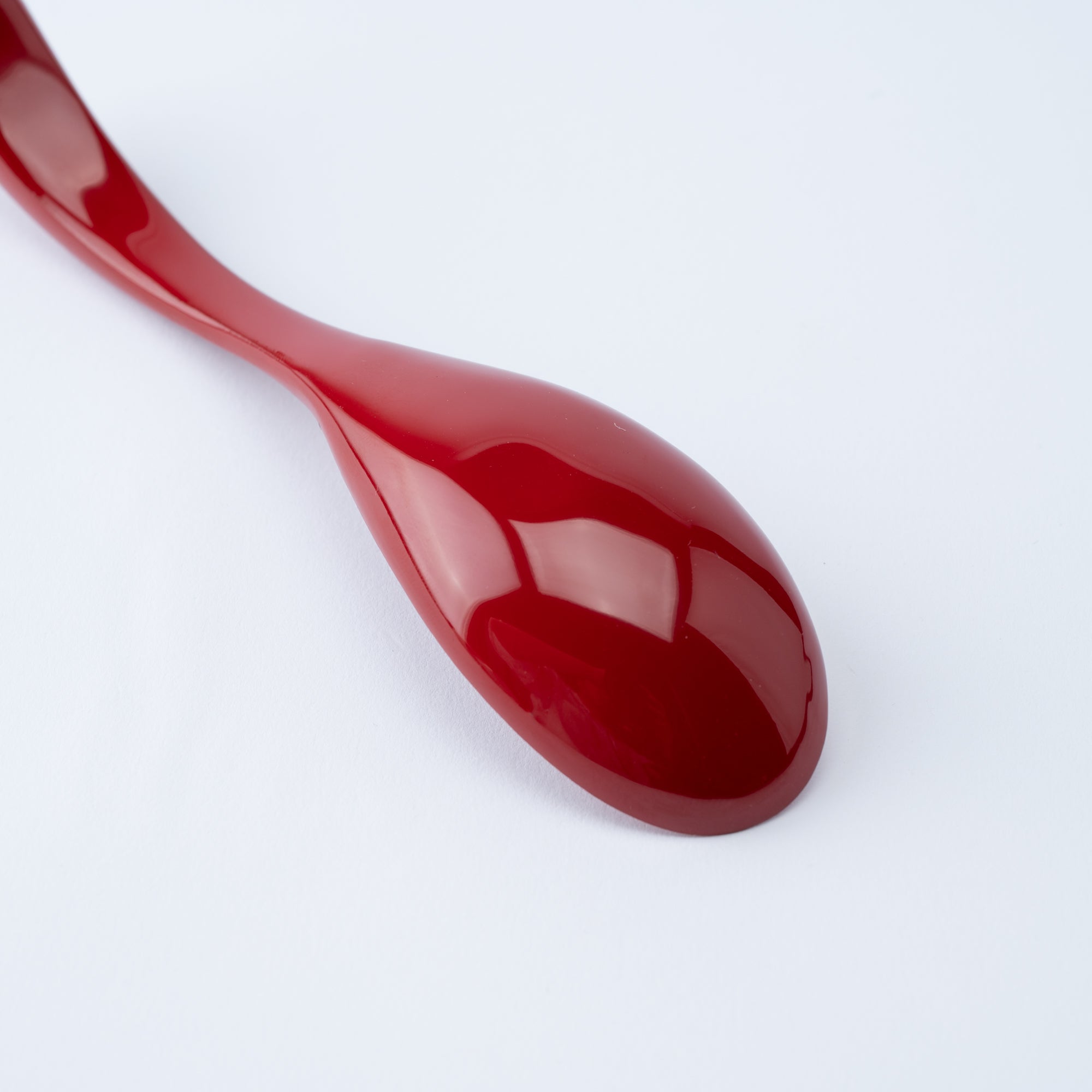 Curved Lacquered Ramen Spoon