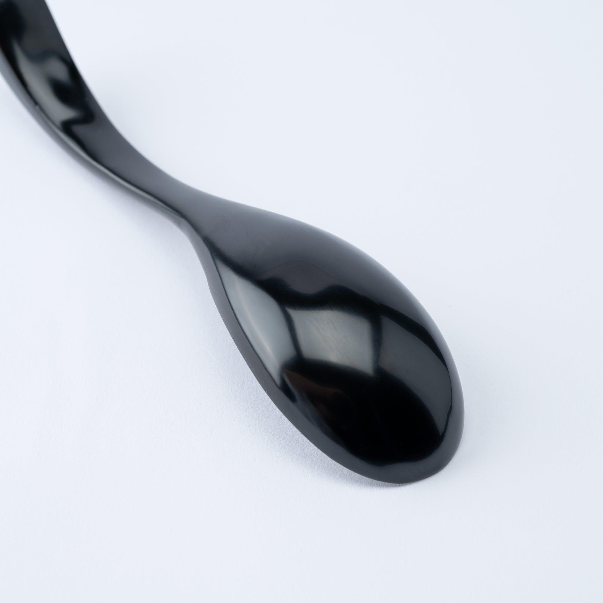 Curved Lacquered Ramen Spoon