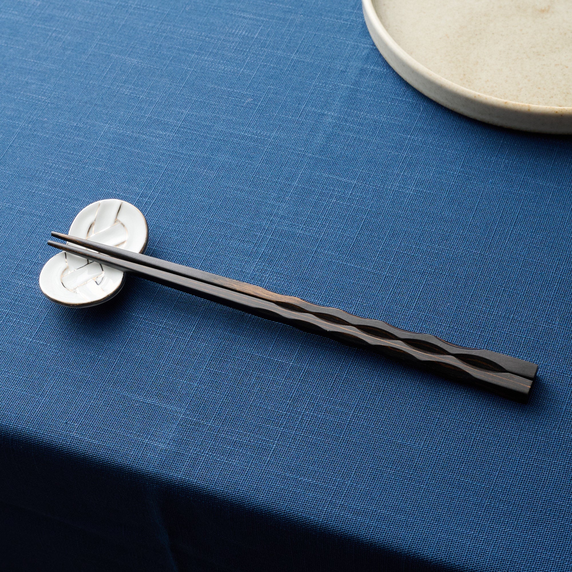 Wavy Grip Wood Grain Chopsticks