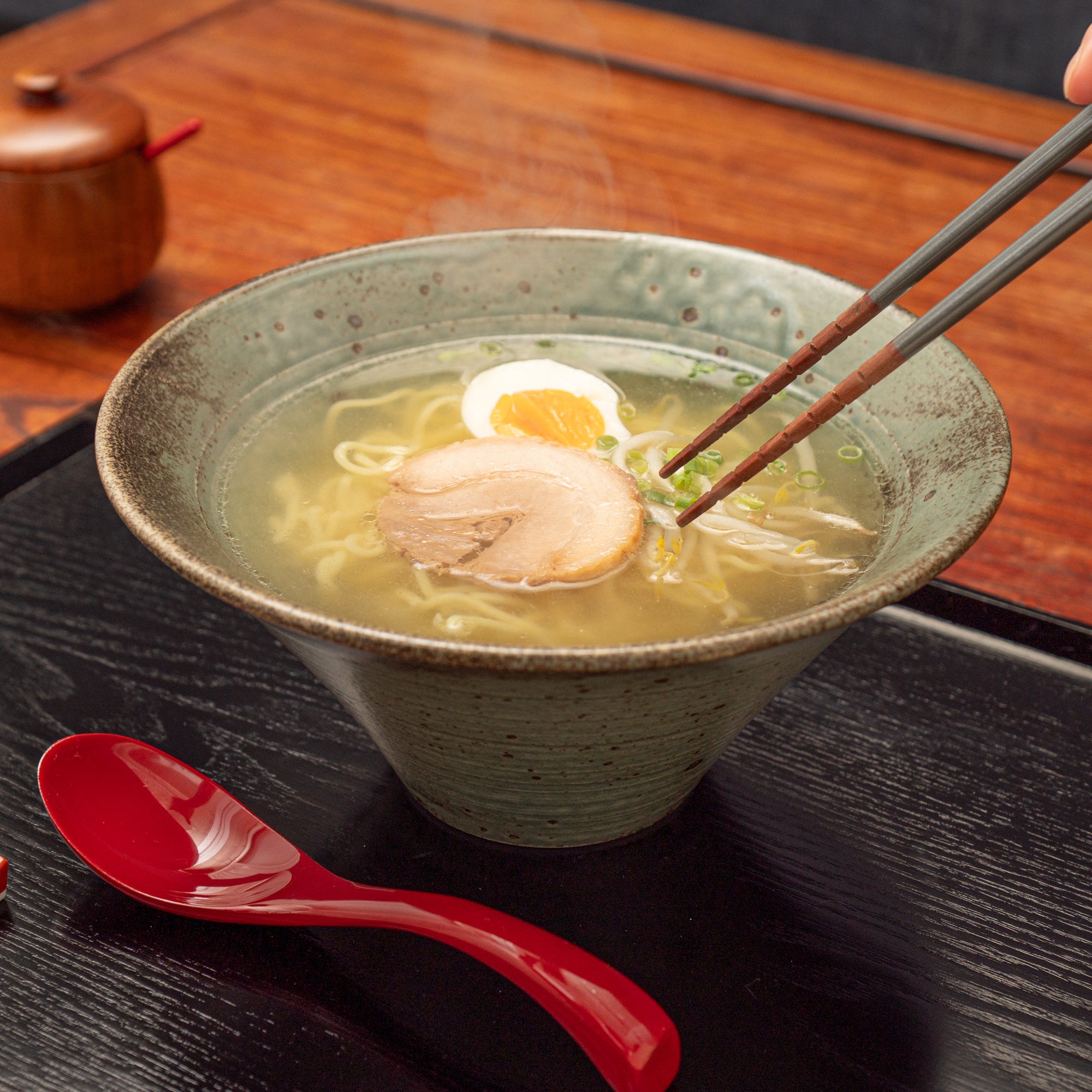 Wabi Green Ramen Bowl 8.4 IN